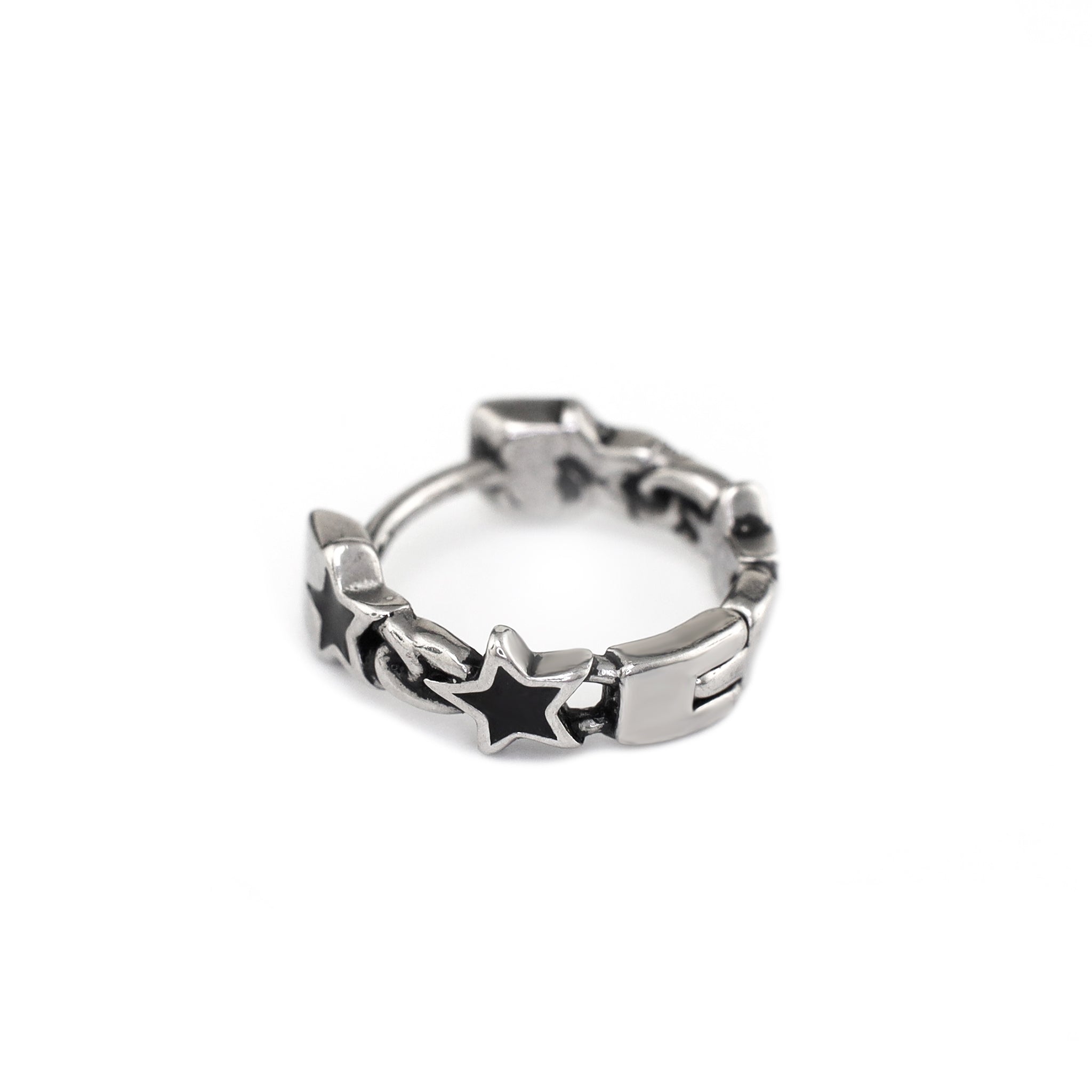 Star & Chain Stainless Steel Earrings ph2