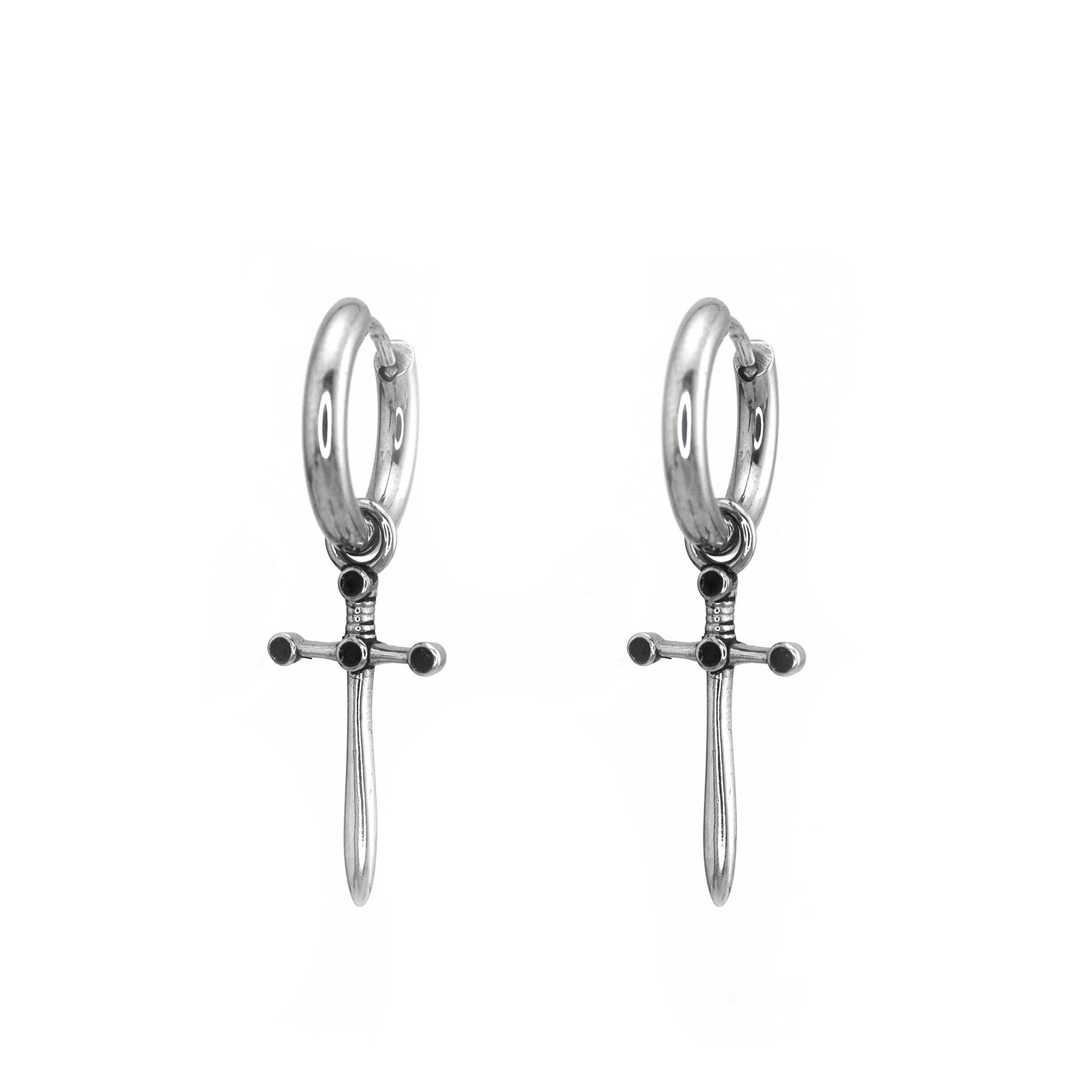 Minimalist Dagger Stainless Steel Earrings ph2