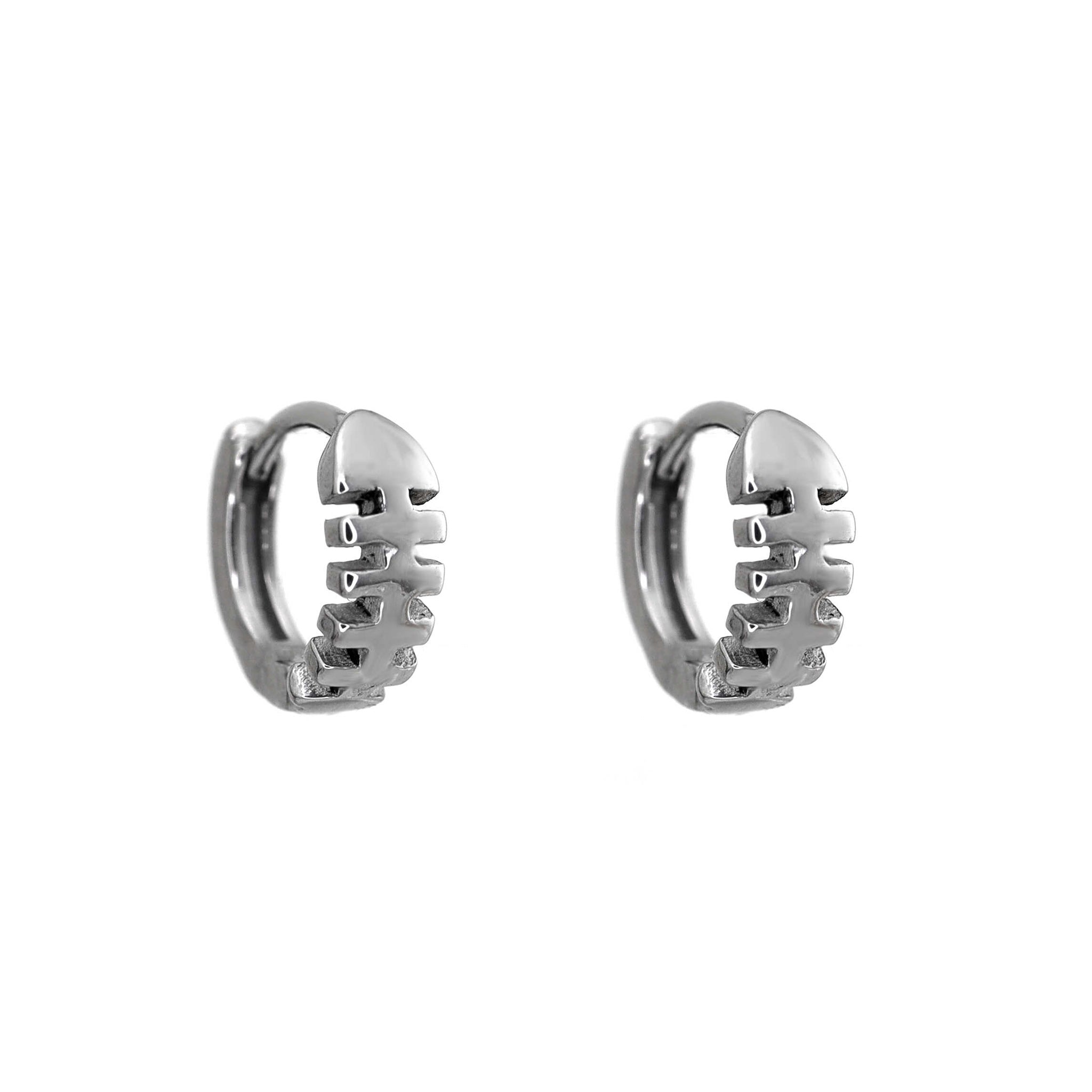 Cute Fishbone stainless steel Earrings ph1