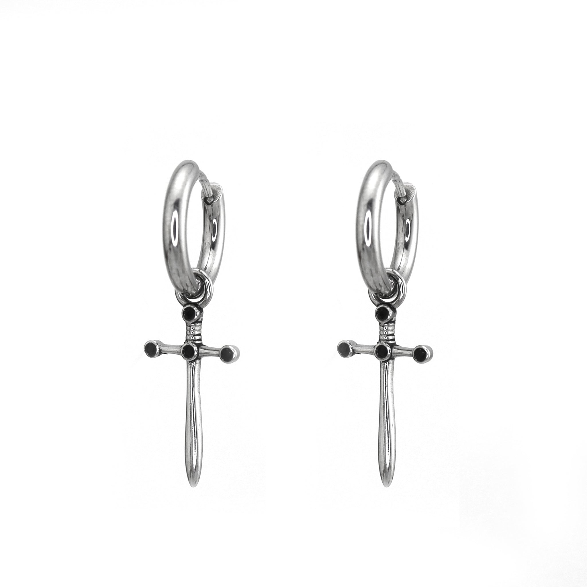 Dagger Statement stainless steel Earrings ph1