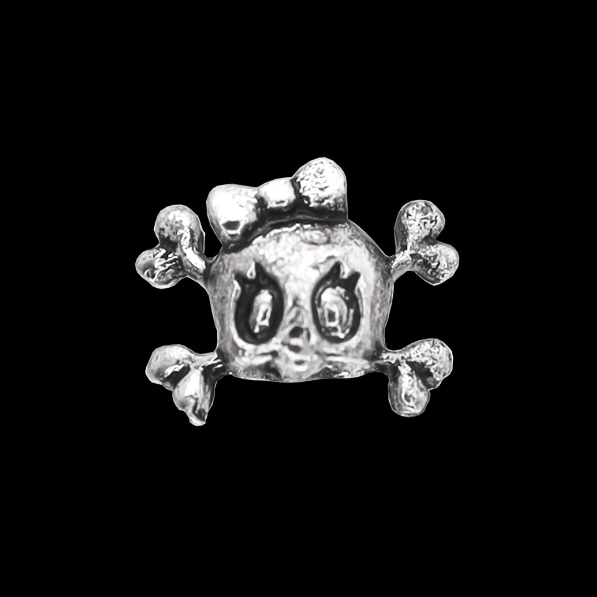Skull Bow Internally Threaded stainless steel Studs ph1