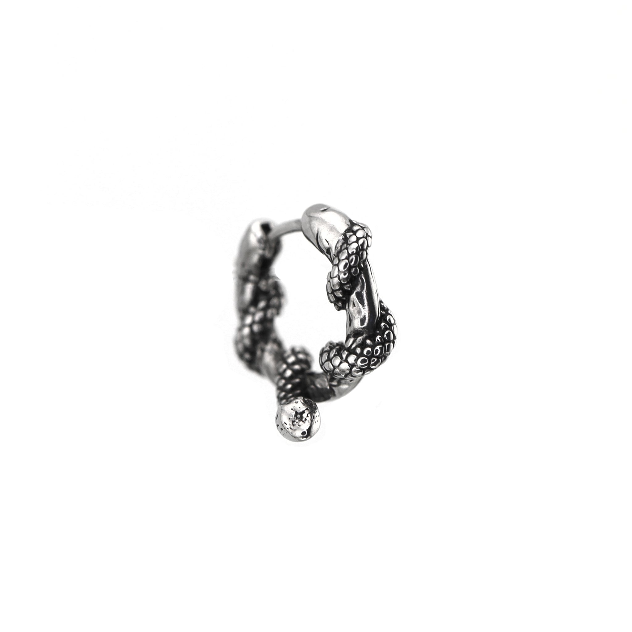 3D Vintage Twisted Serpent tainless steel Earrings ph1