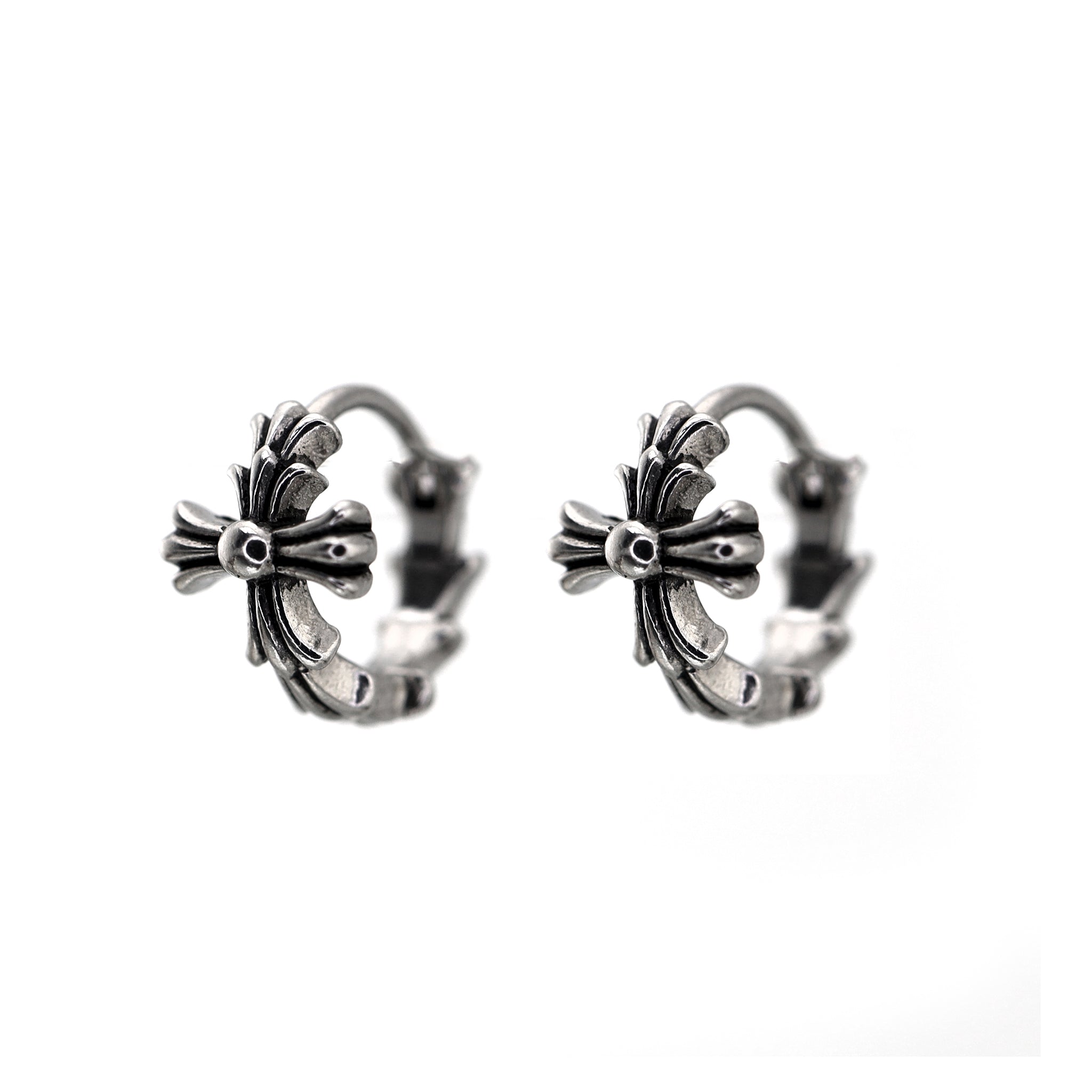 Chrome Hearts Style Cross tainless steel Earrings ph1