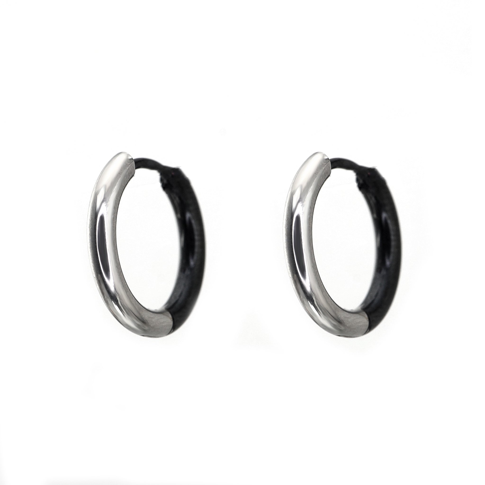 Black & White Contrast stainless steel Earrings ph1