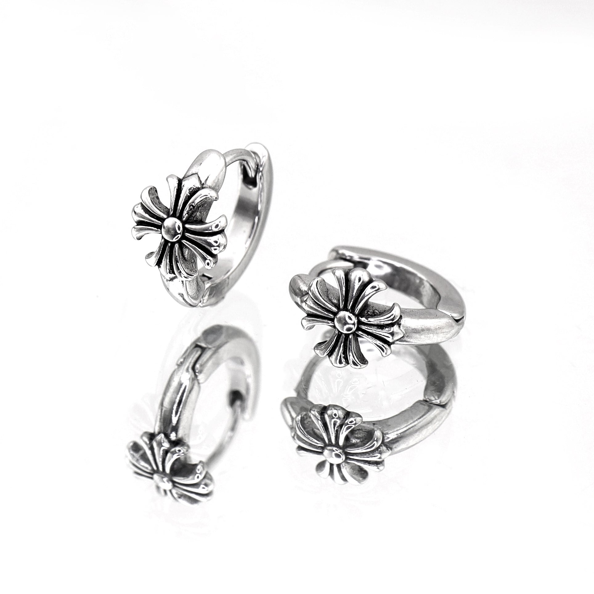 Vintage Cross stainless steel Earrings ph1