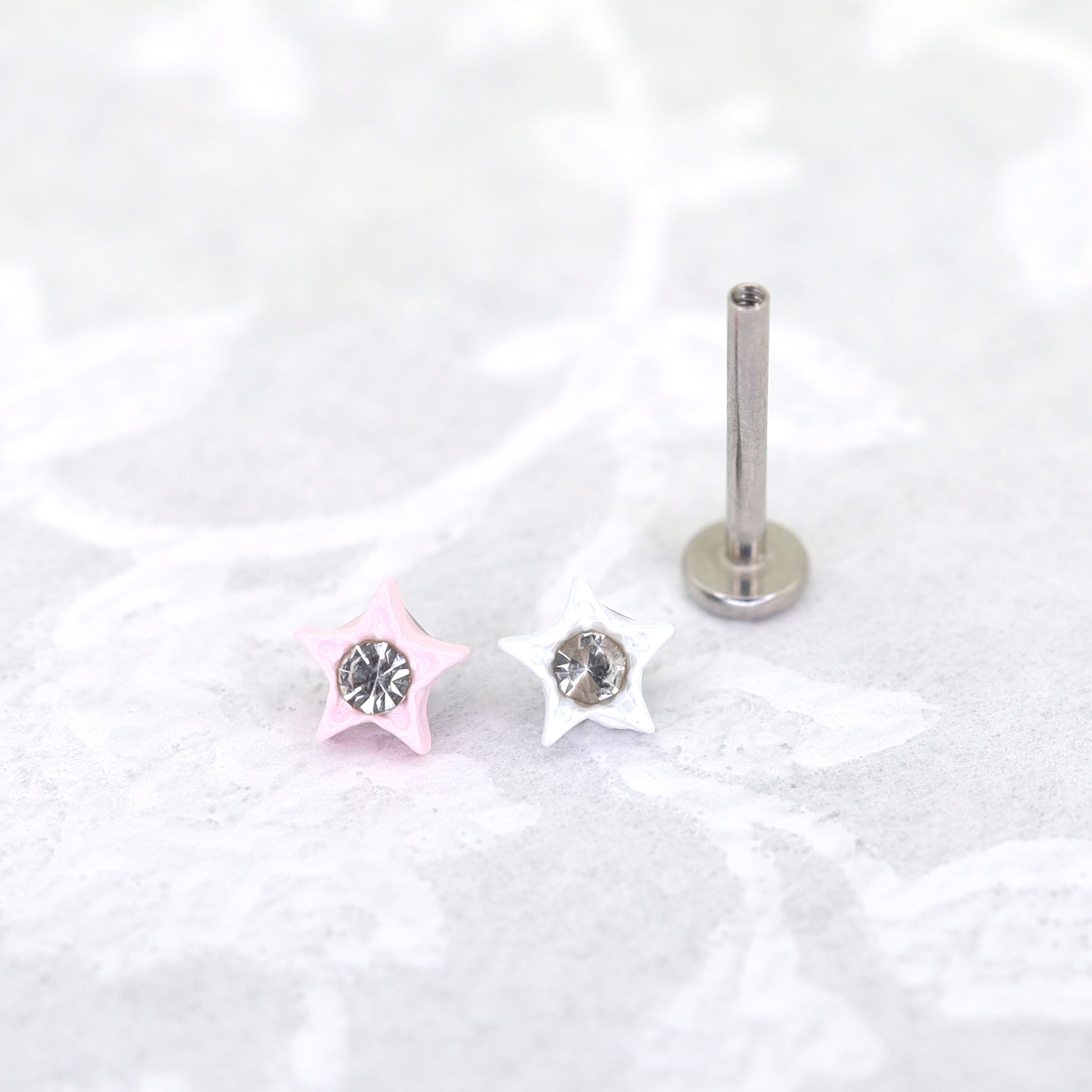 CZ & Resin Star Internally Threaded Stud ph1