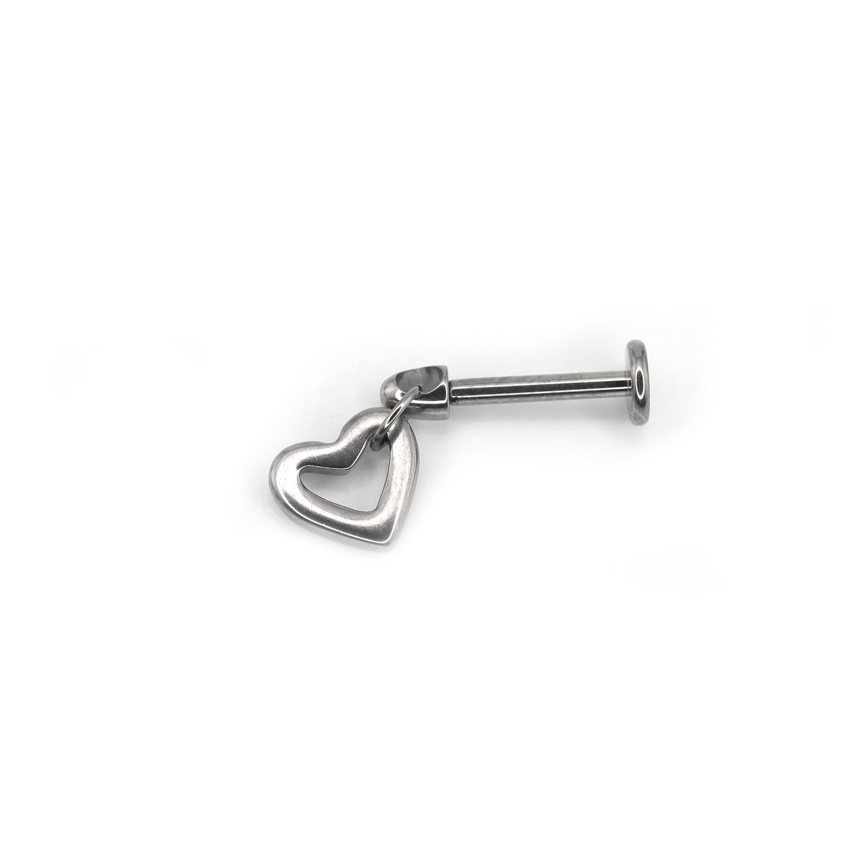 Open Heart Titanium Pendant Stud ph1