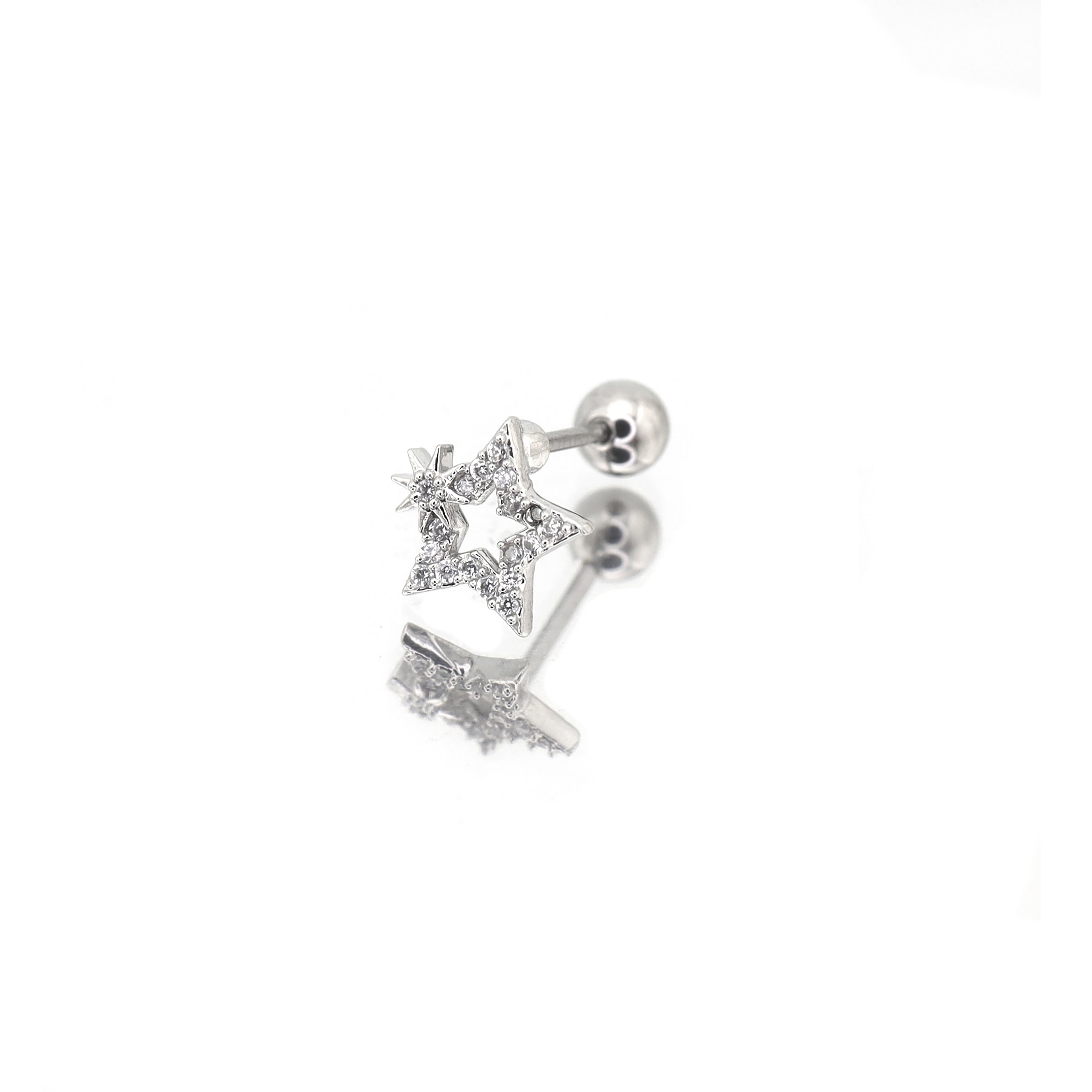 20G Thin Gauge Mini CZSta Earring Stud ph1