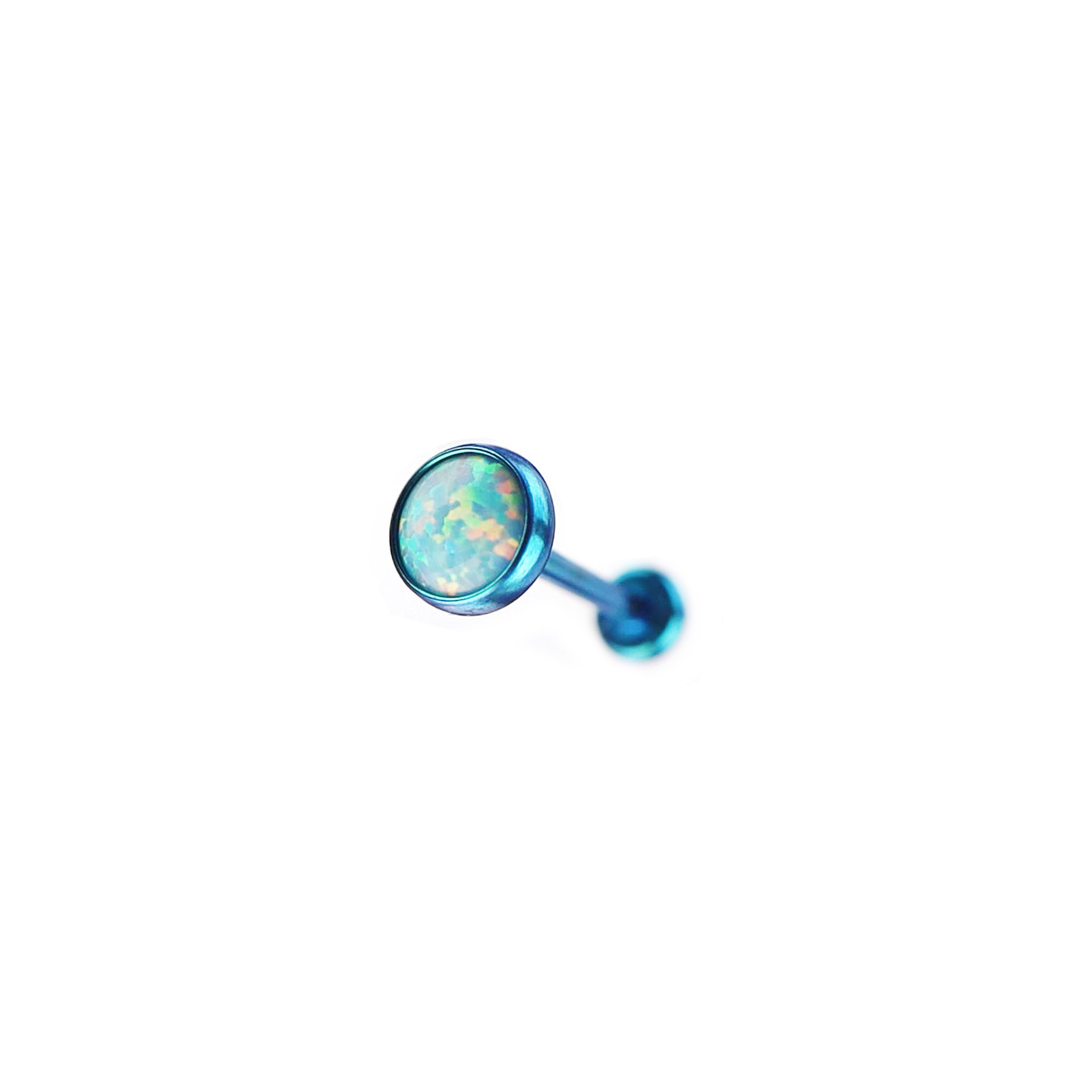 Opal Titanium Threadless Pin