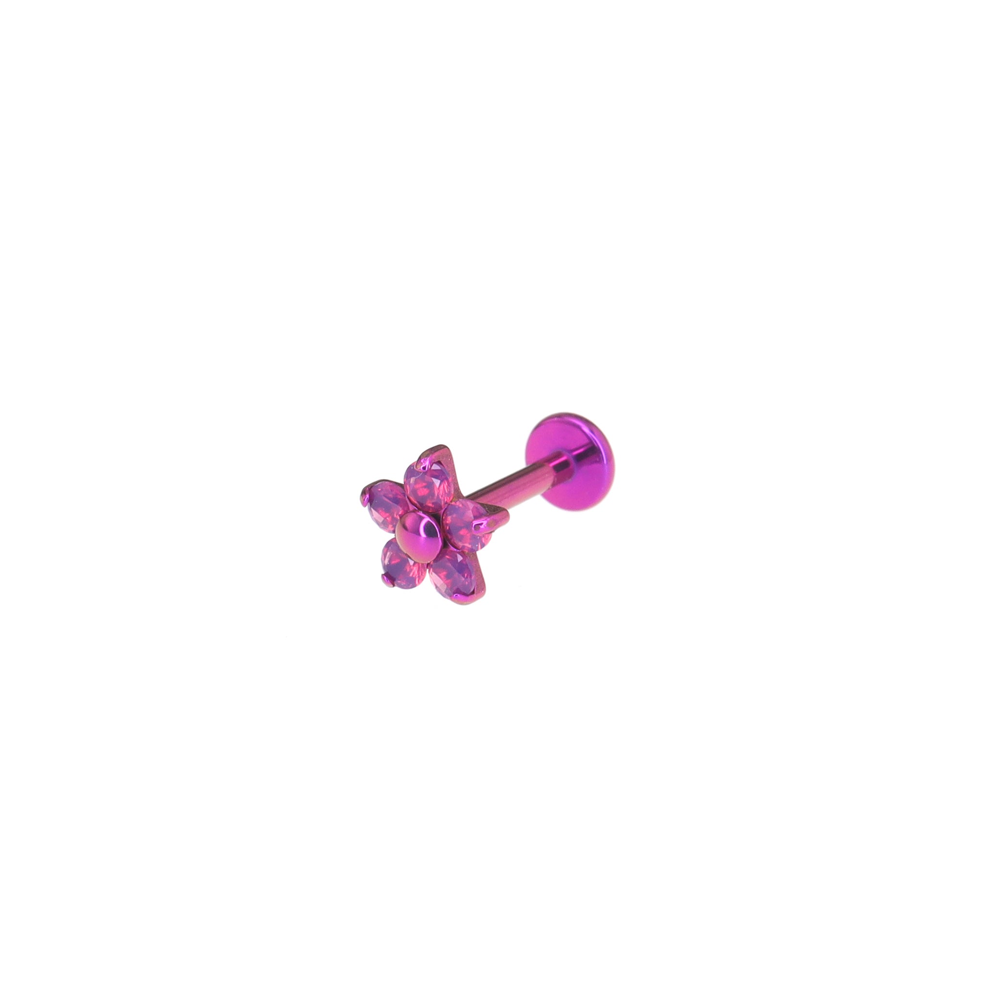 Opal Cherry Blossom Titanium Ear Studs