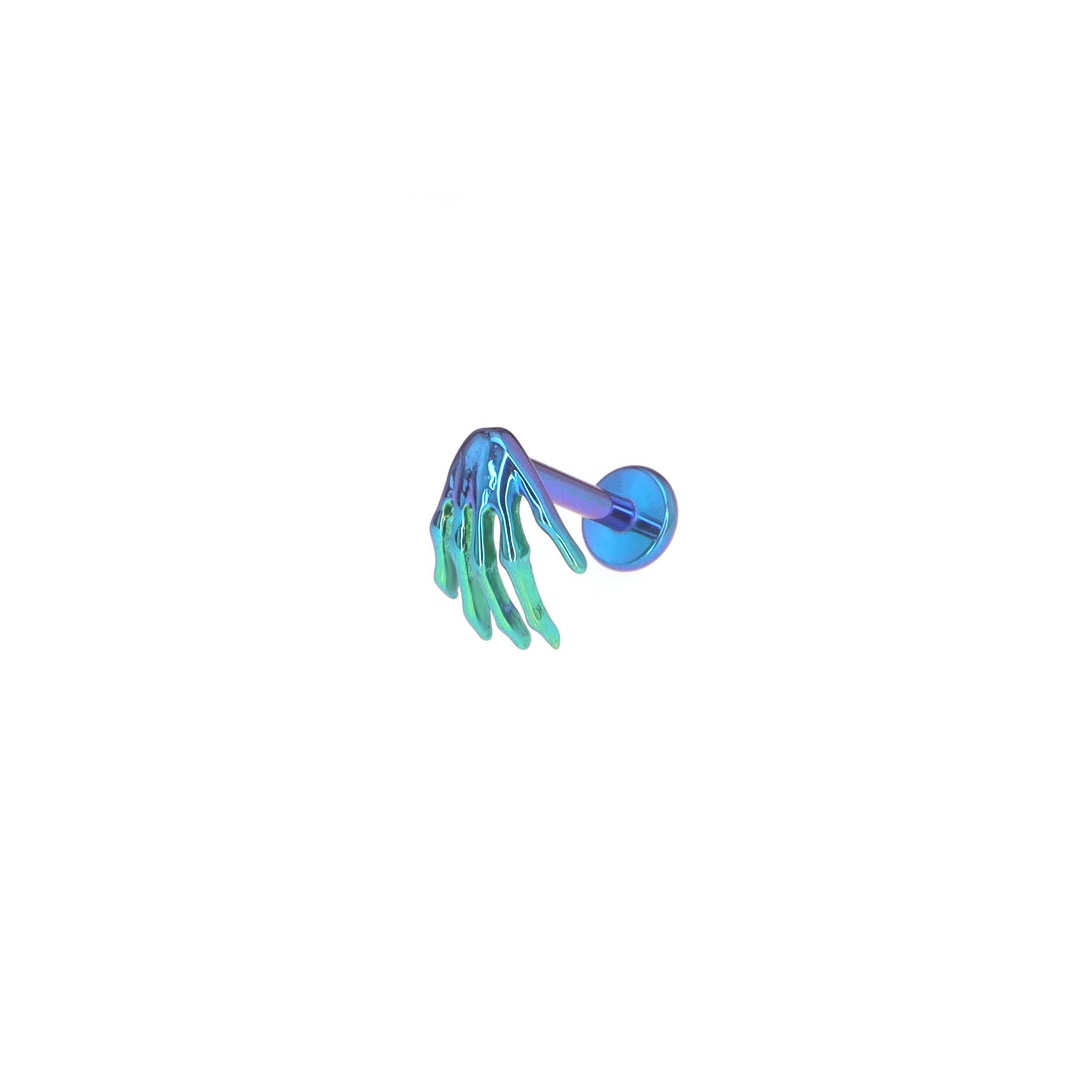 3D Skeleton Hand Internally Threaded Titanium Studs