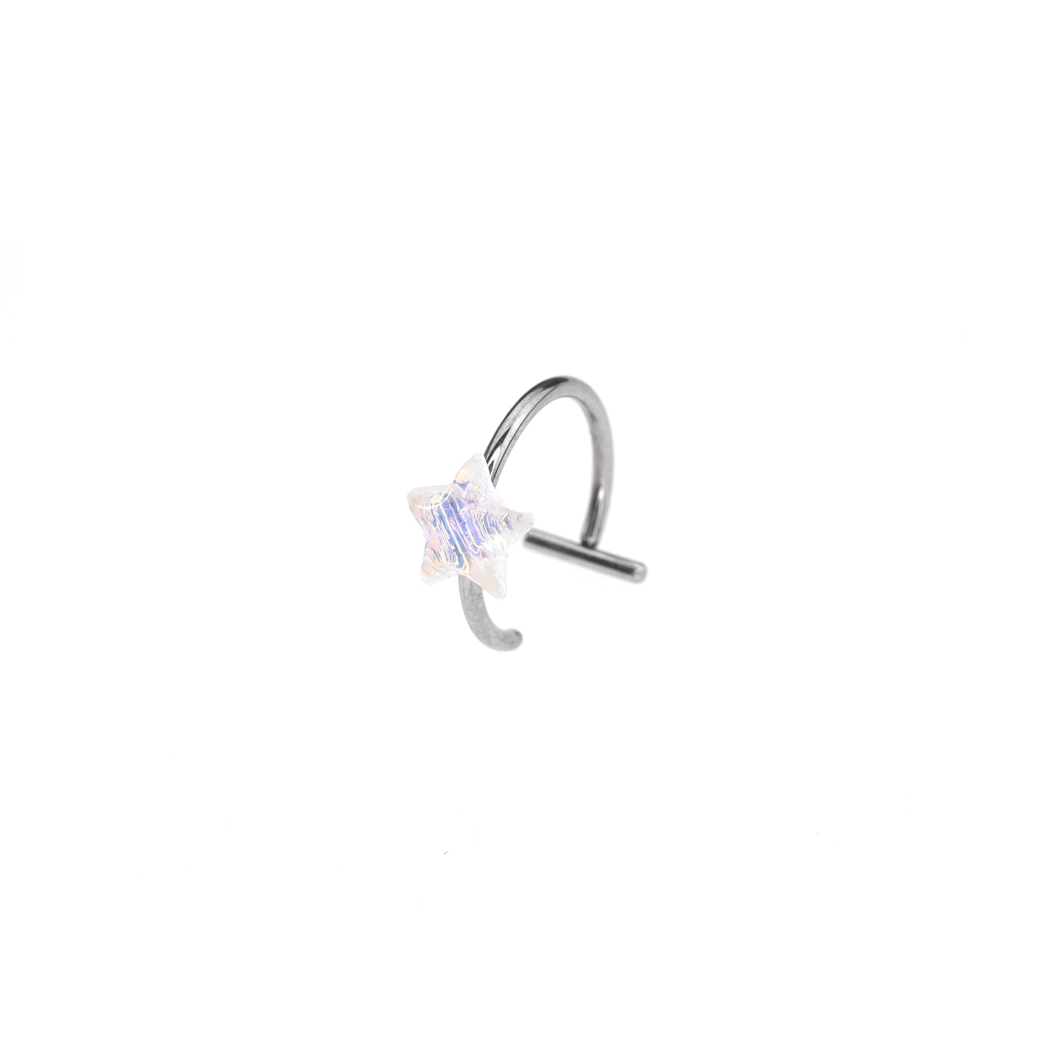 stainless steel Pentagram Resin Lip Clip