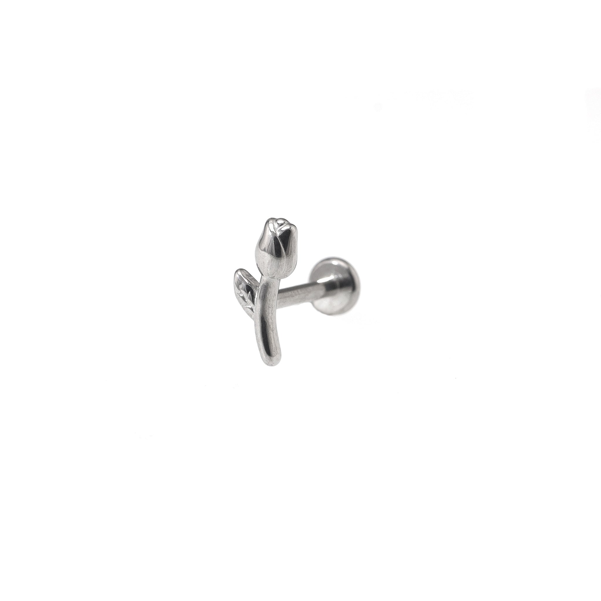 Tulip Internally Threaded Stainless Steel Ear Studs