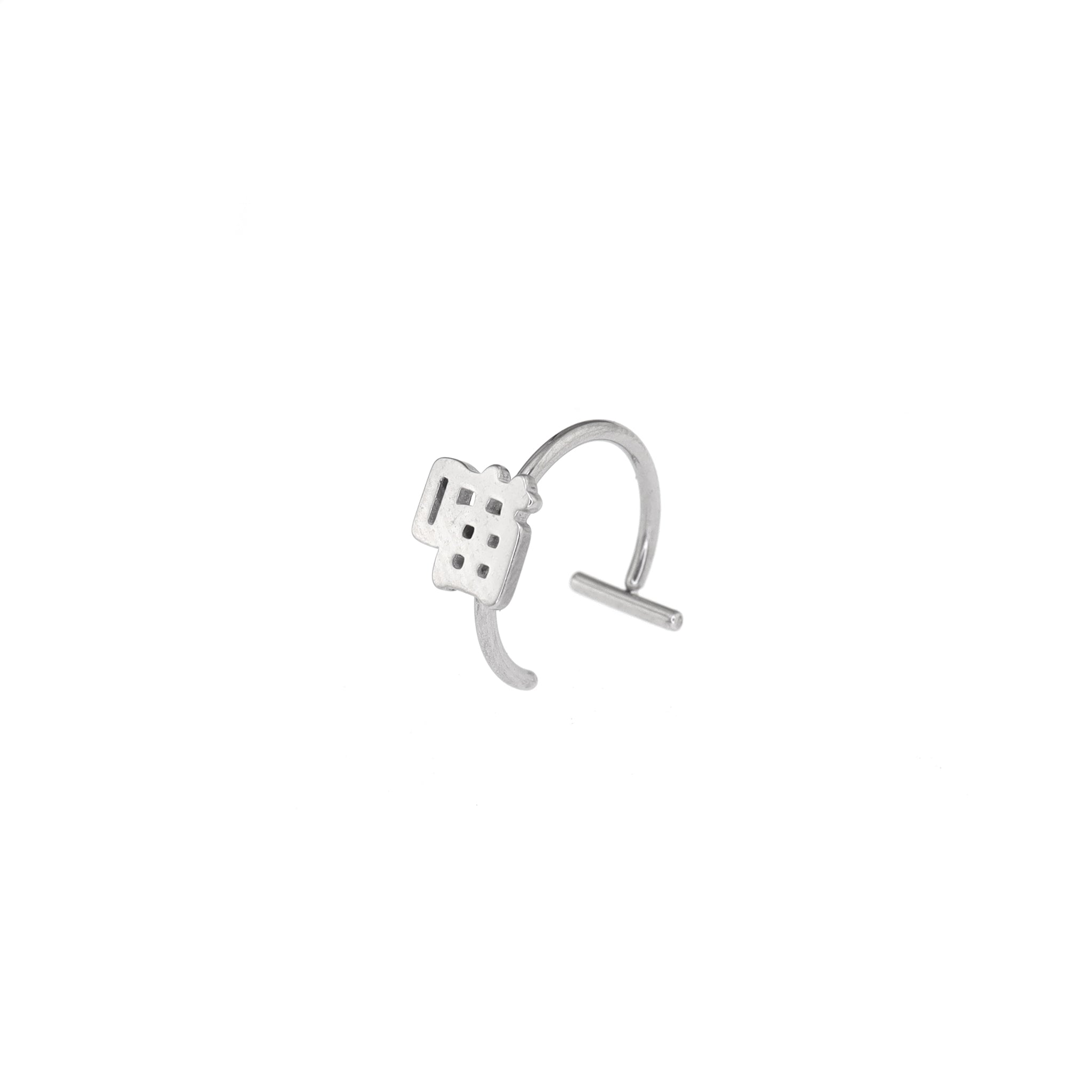 Text Engraved tainless steel Lip Clip