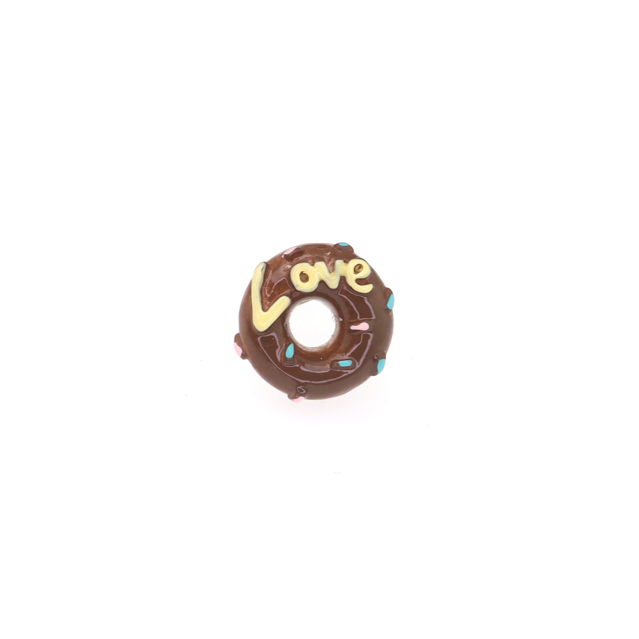 Resin Donut stainless steel Ear Studs