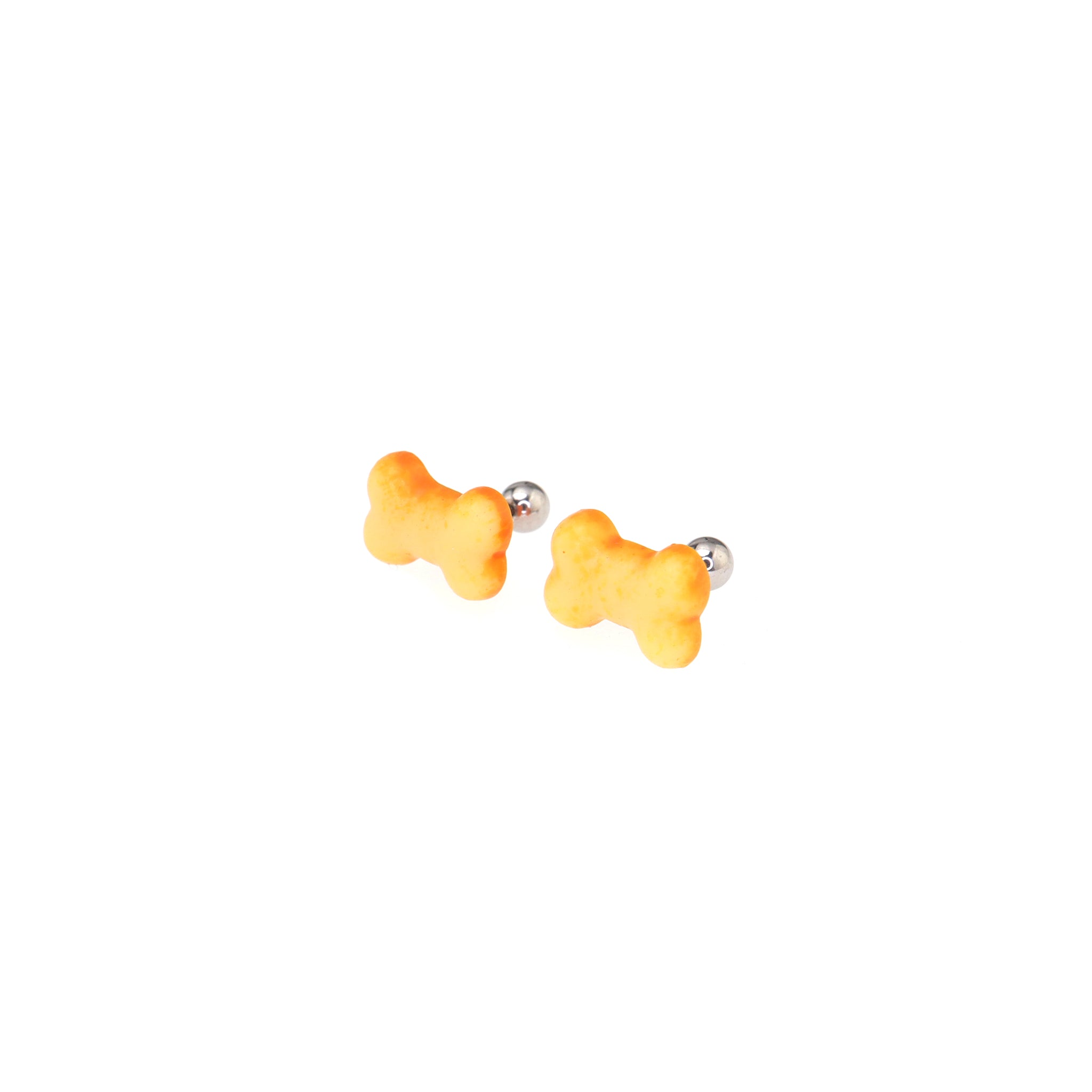 Resin Bone-Shaped Bread stainless steel Ear Studs