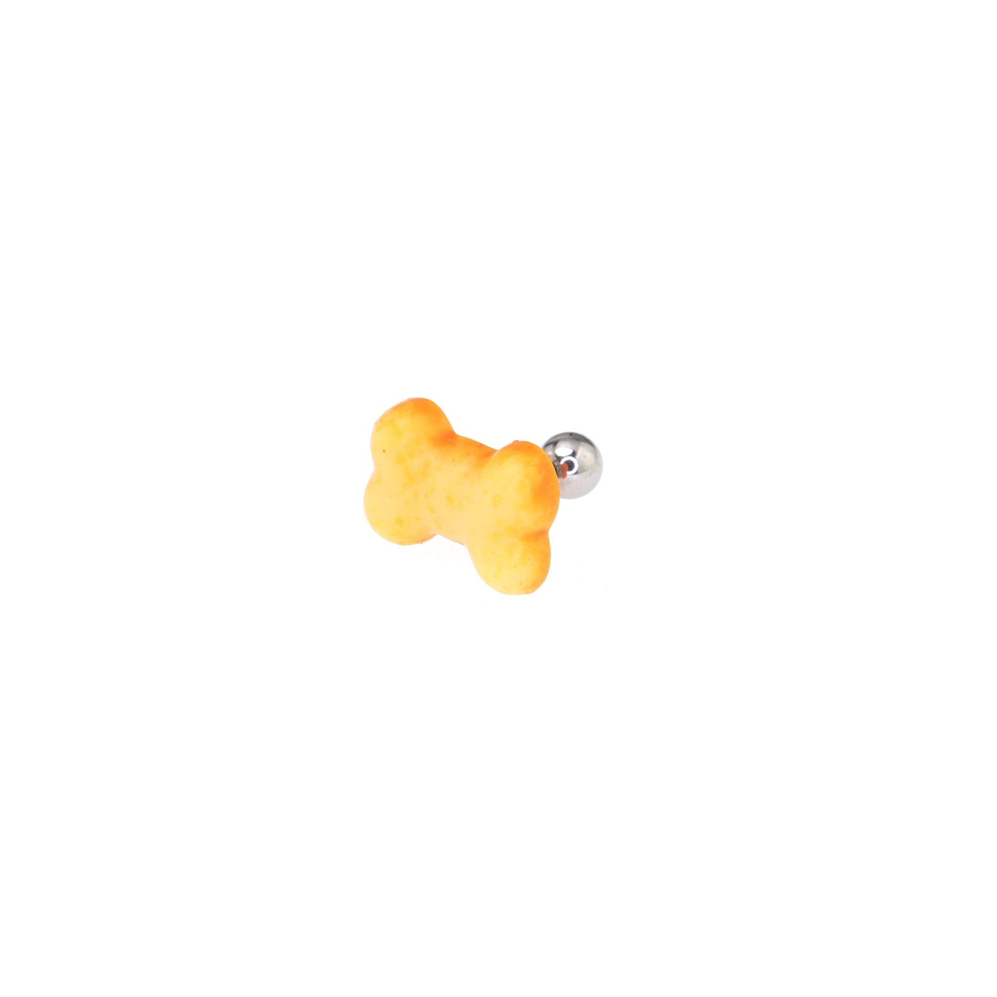 Resin Bone-Shaped Bread stainless steel Ear Studs