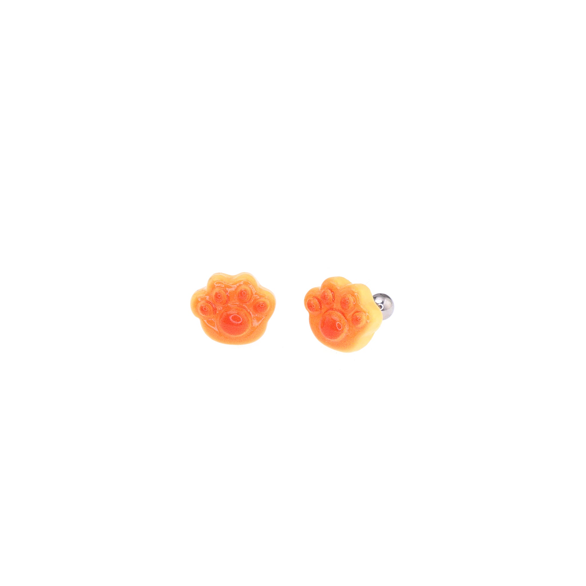 Resin Bear Paw Pastry tainless steel Ear Studs