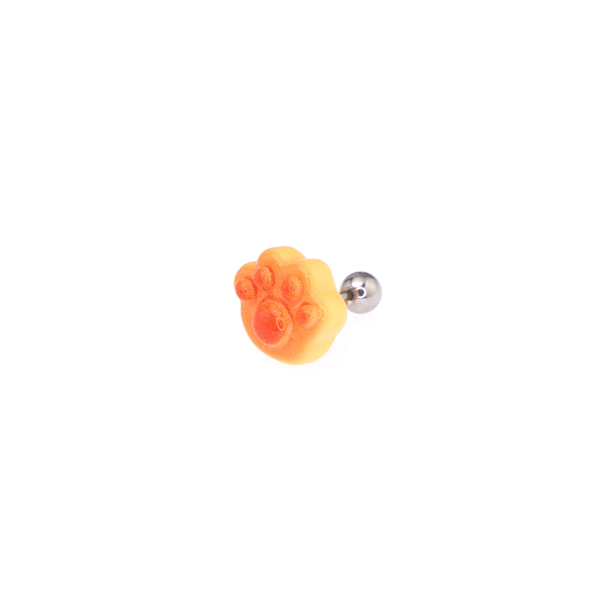 Resin Bear Paw Pastry tainless steel Ear Studs