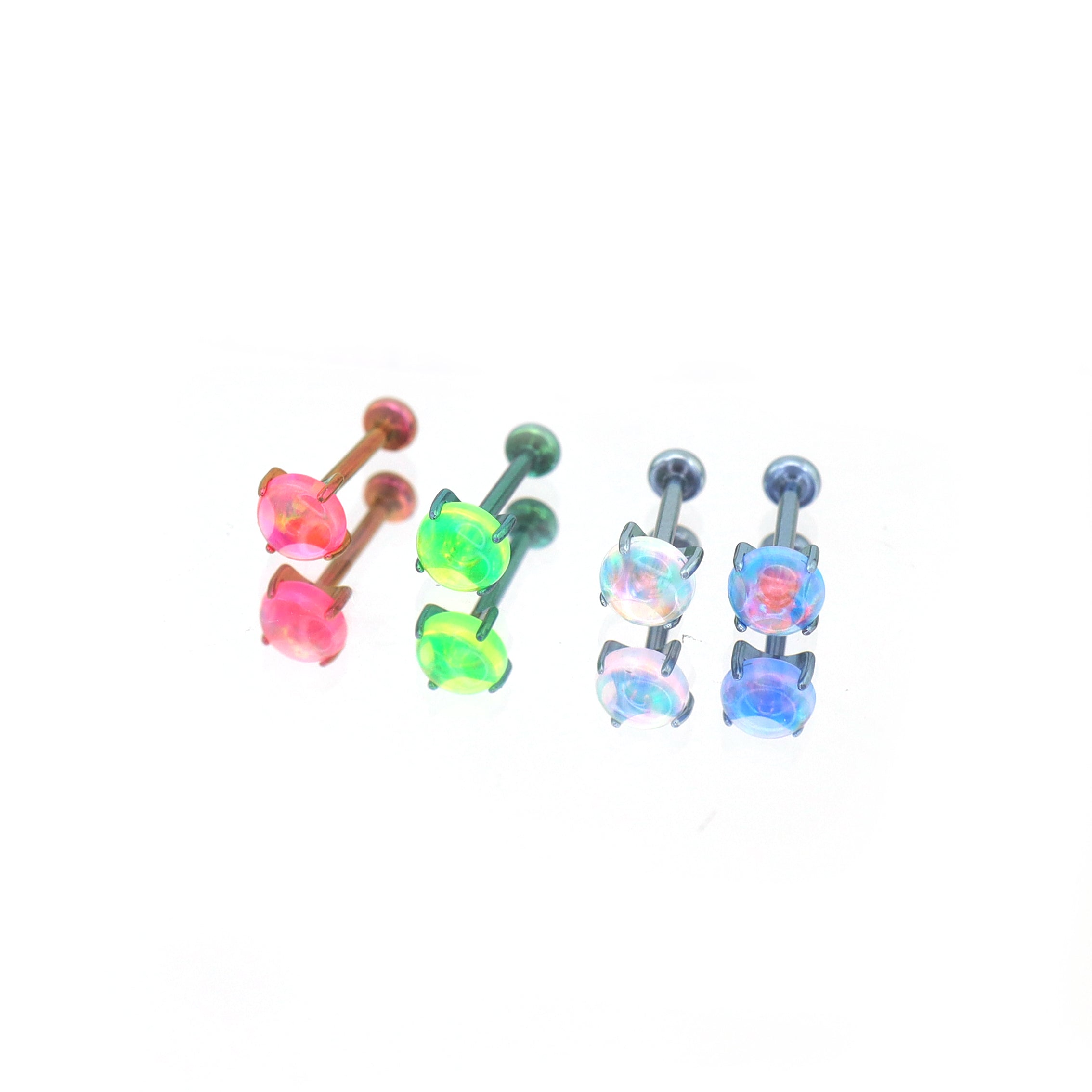 Opal Titanium Threadless Push Pin