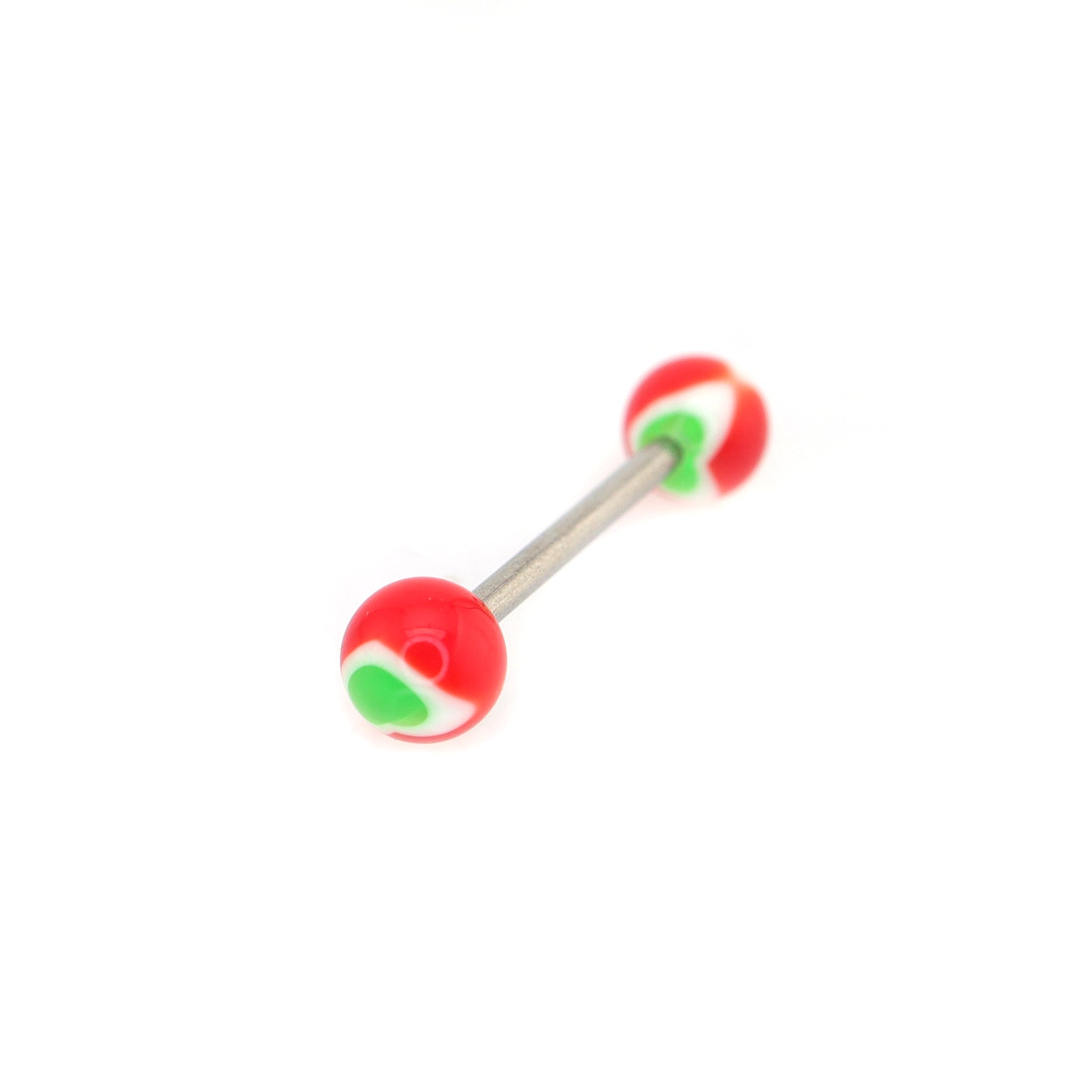 6PCS Heart Shaped Acrylic Barbell Studs Set