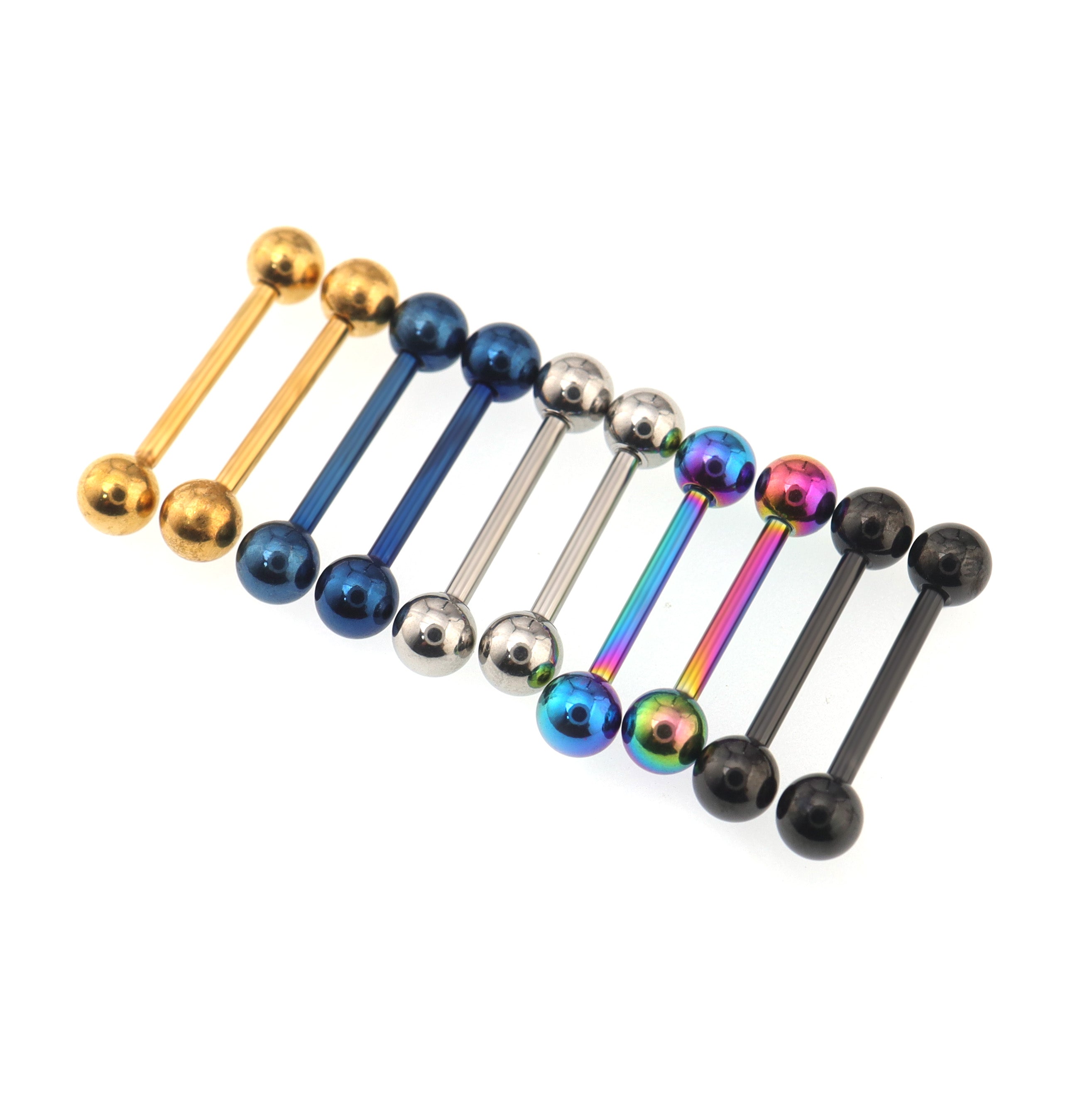 5/10PCS Classic Stainless Steel barbell Studs Set