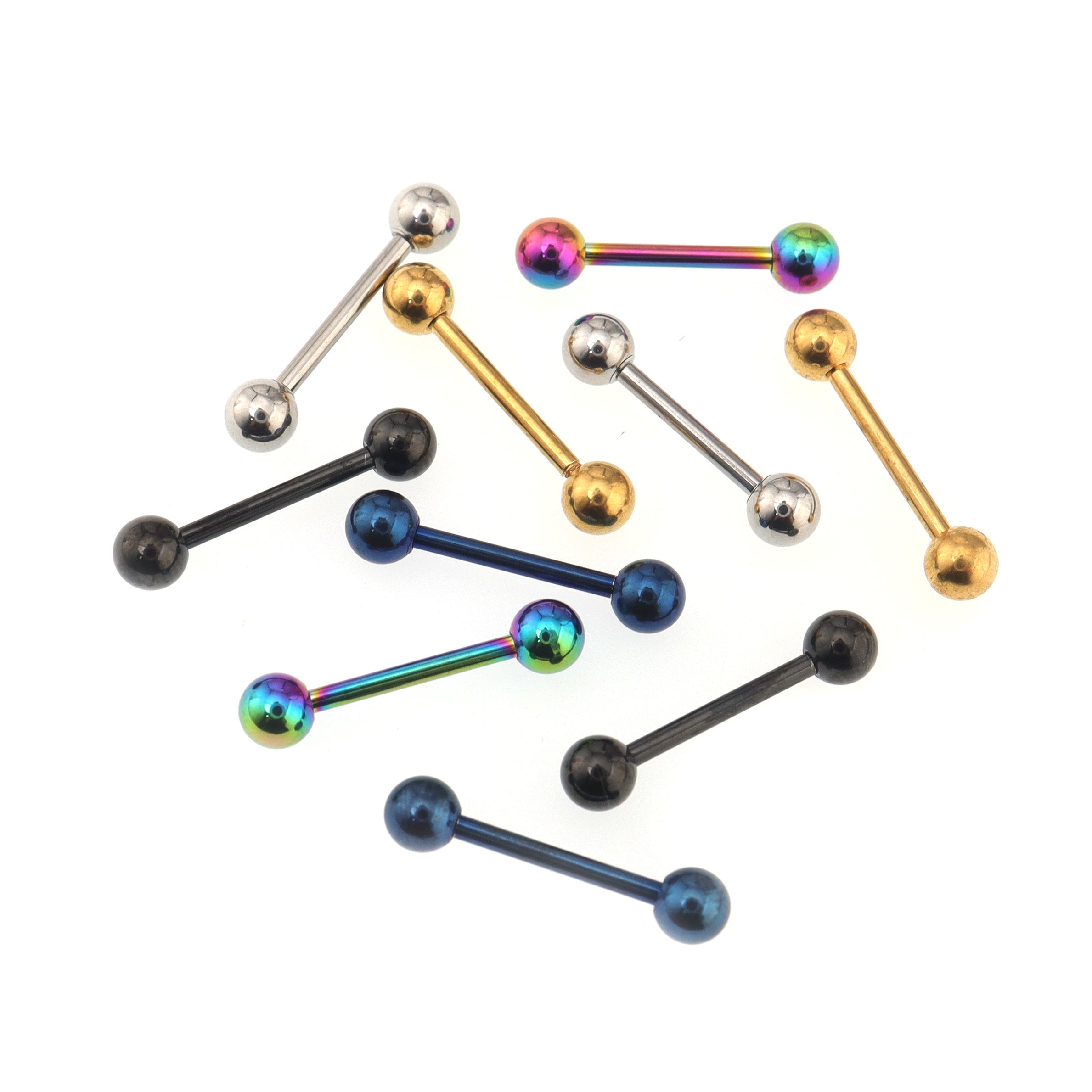 5/10PCS Classic Stainless Steel barbell Studs Set