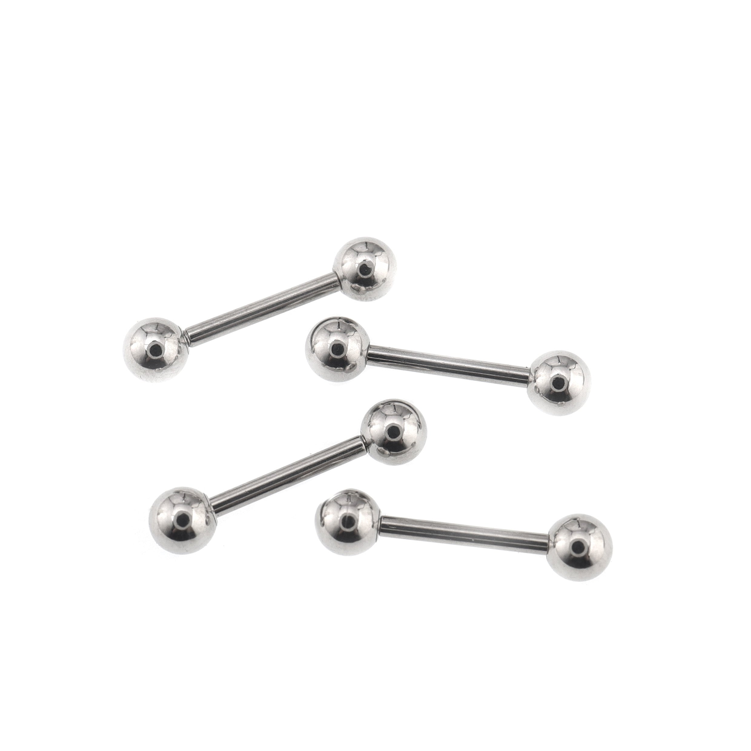 4PCS Stainless steel Basic barbell pins Set