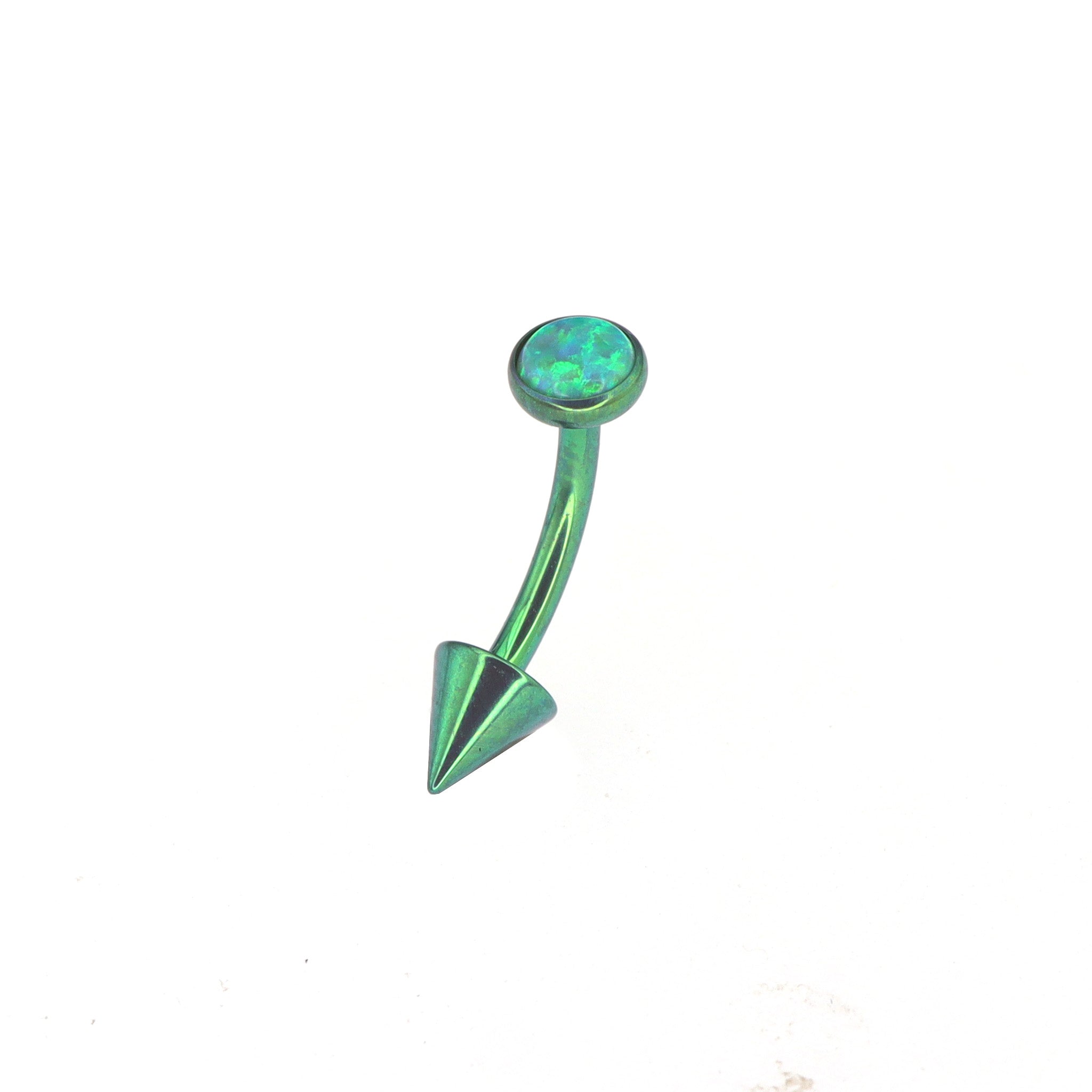 Rainbow Opal Spike Titanium Rook Jewelry ph1