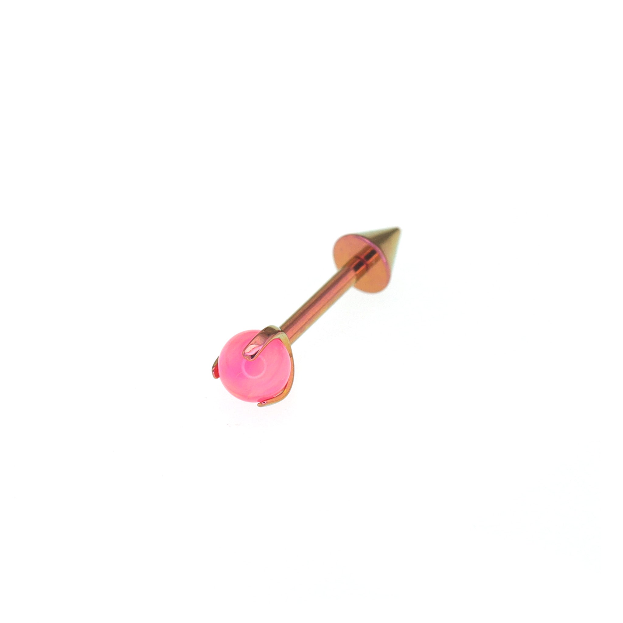 Opal Spike Internally Threaded Titanium Cartilage Studs ph1 查件