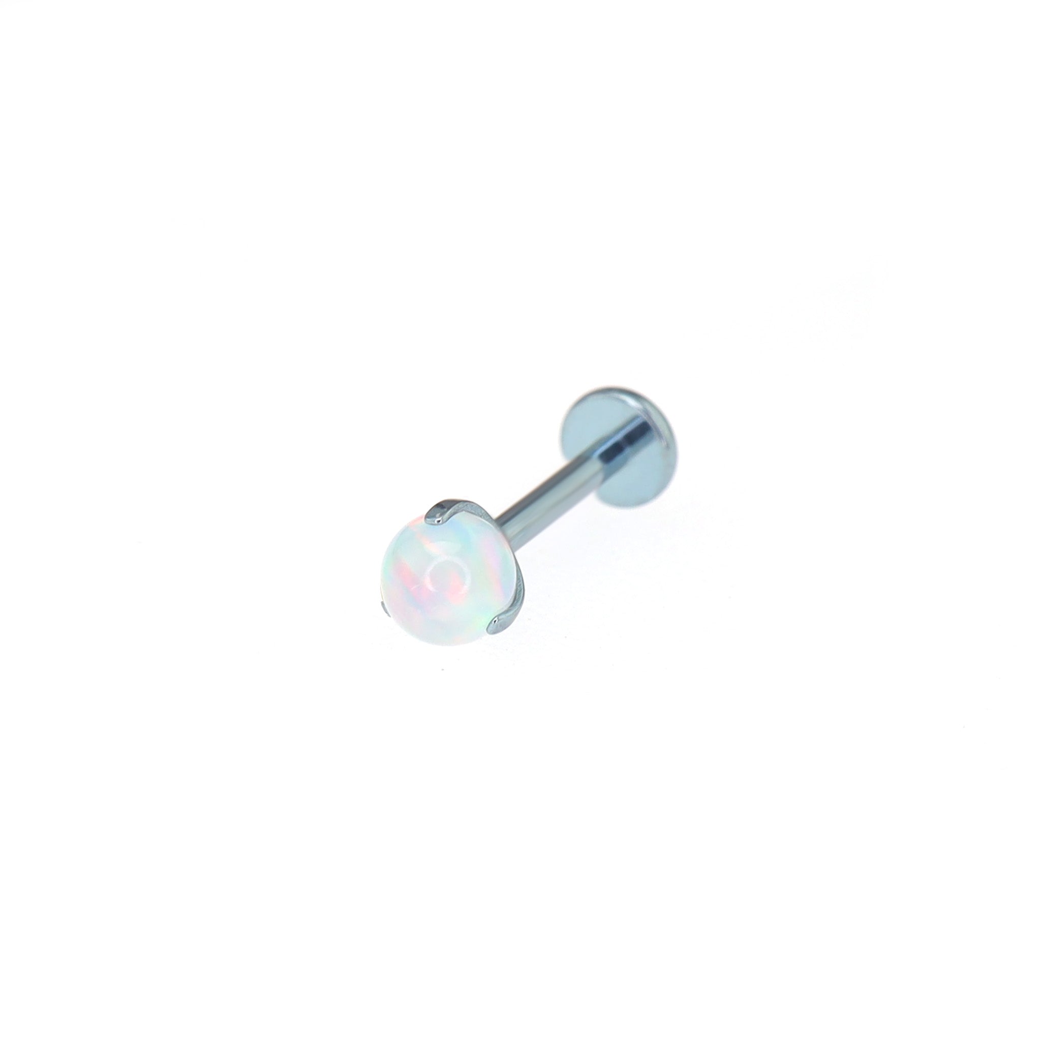 Aurora Borealis Opal Internally Threaded Titanium Studs ph1