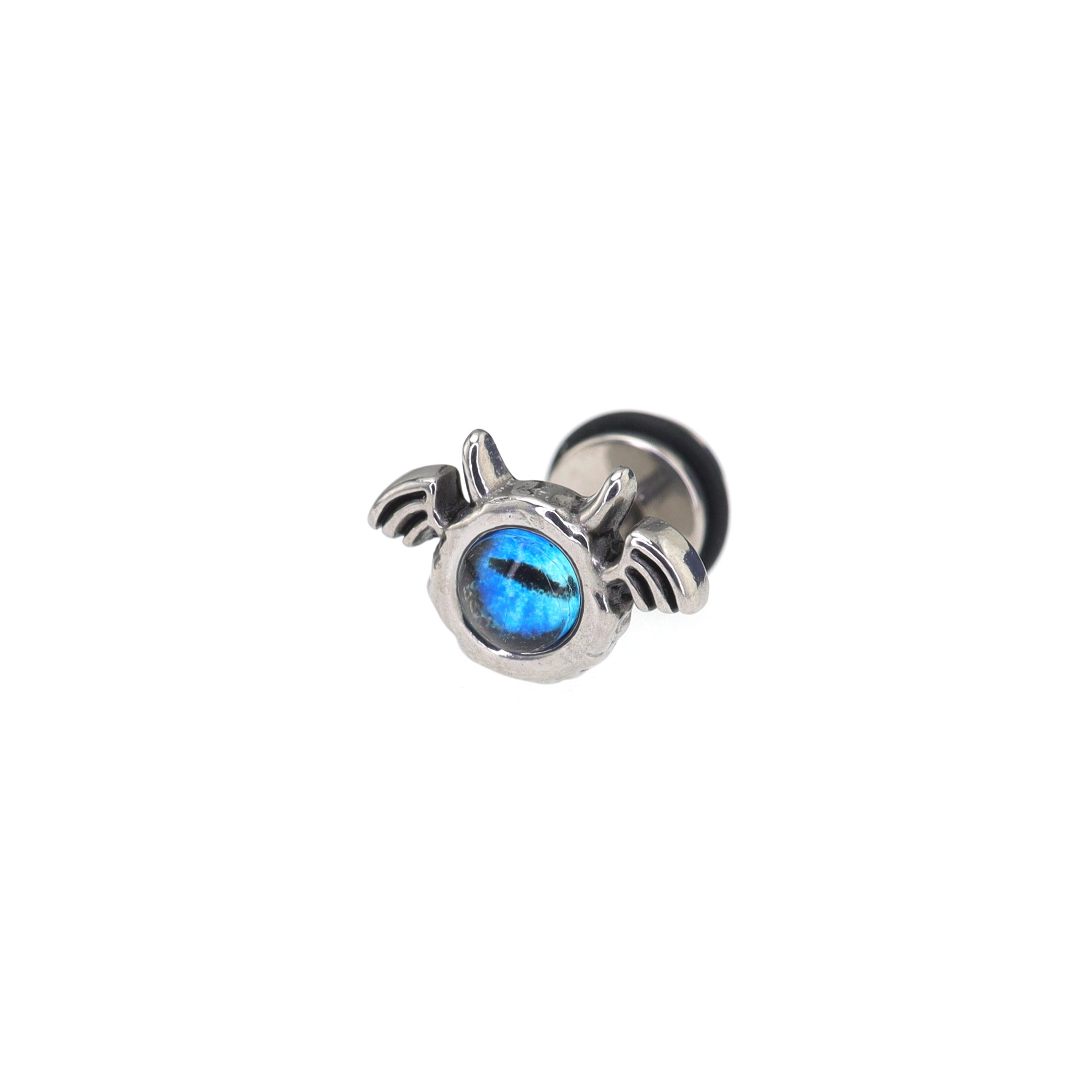 Blue Eye Pupil Wing Demon tainless steel Ear Studs ph1