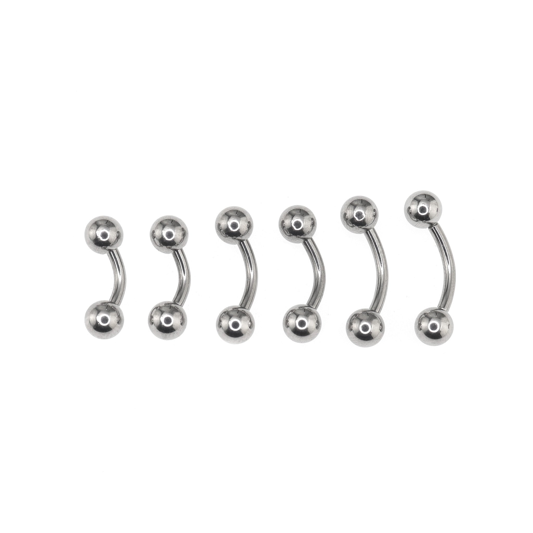 6PCS Ball stainless Belly Rings Set