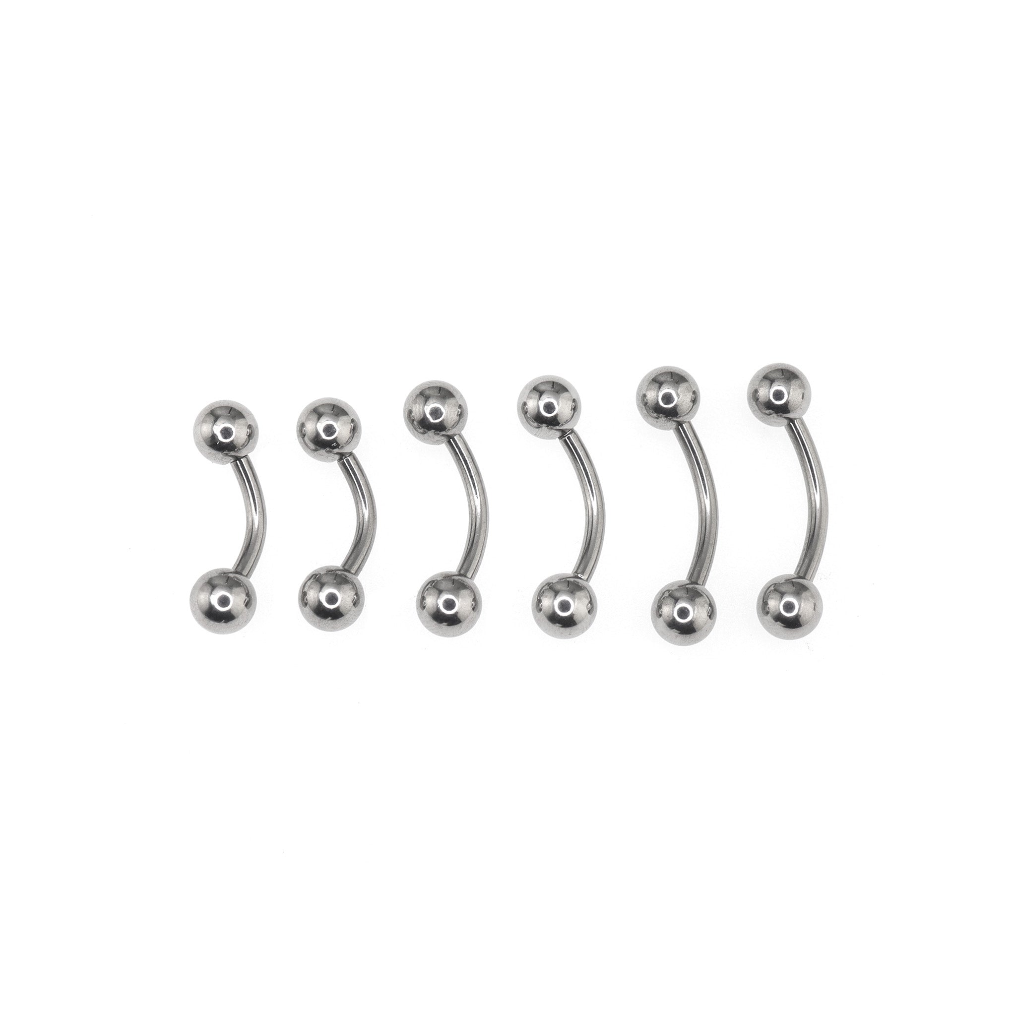 6PCS Ball stainless Belly Rings Set