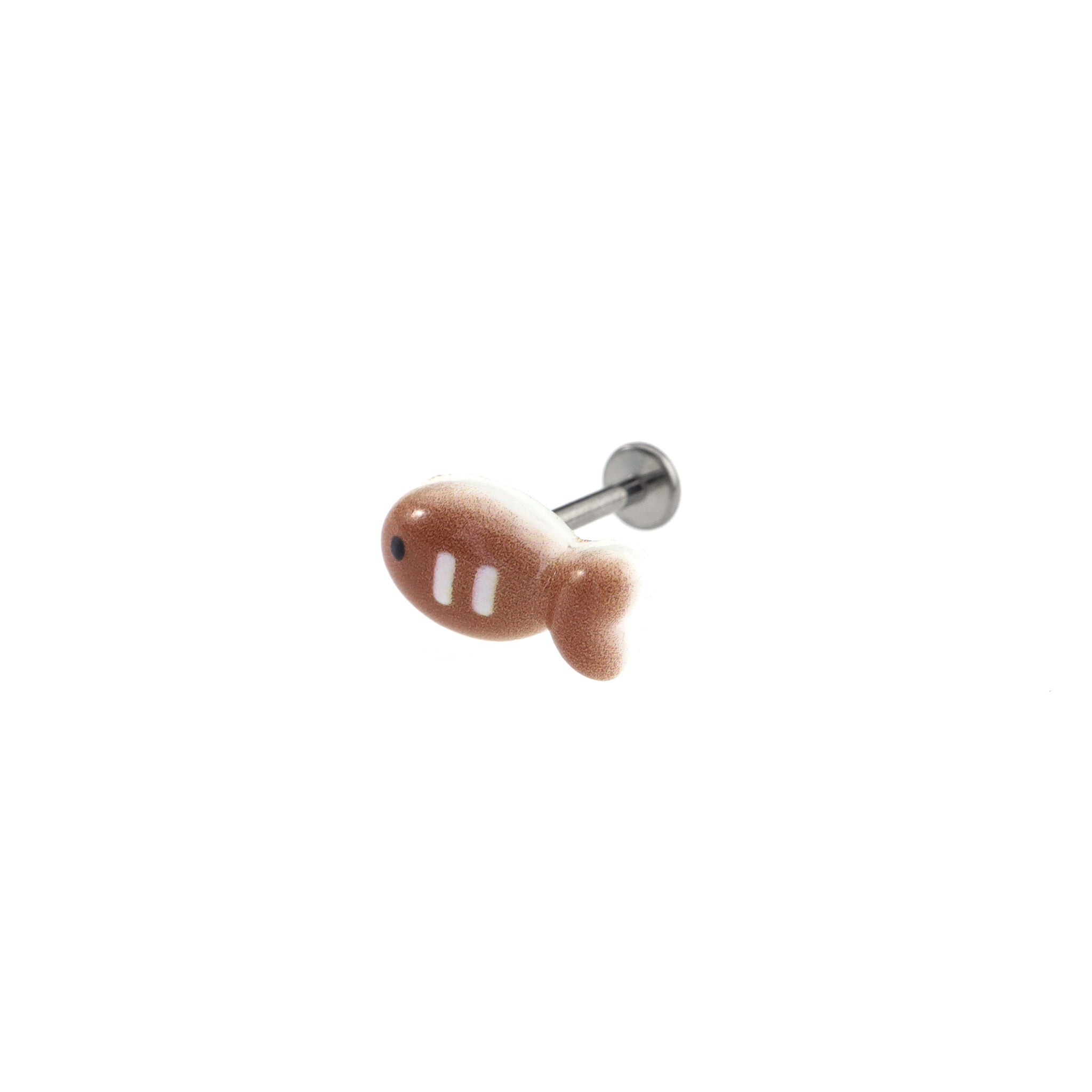 Fish Titanium Helix Studs
