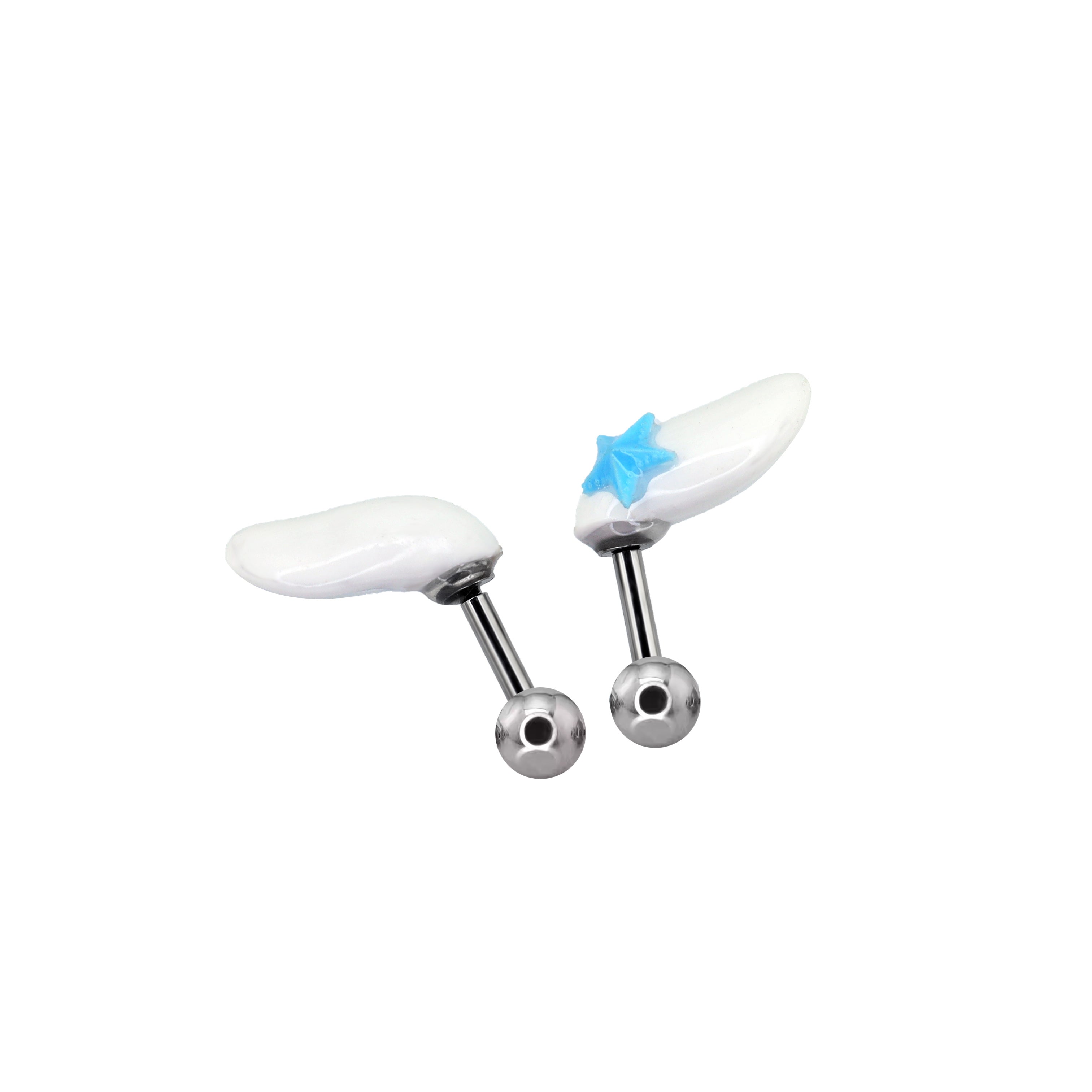 Cute Dog Titanium Ear Stud ph1
