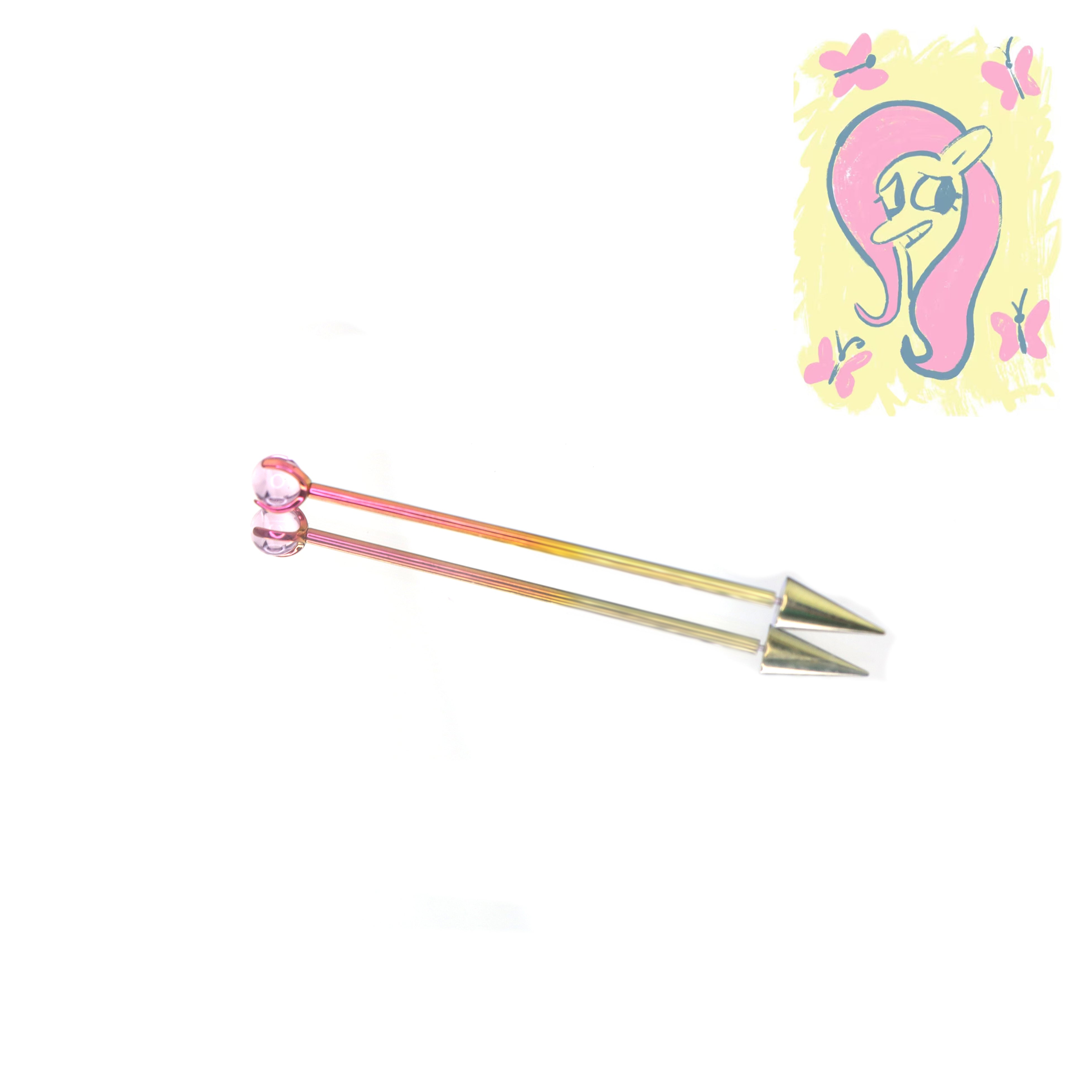 MLP Titanium Zirconia Industrial Barbell