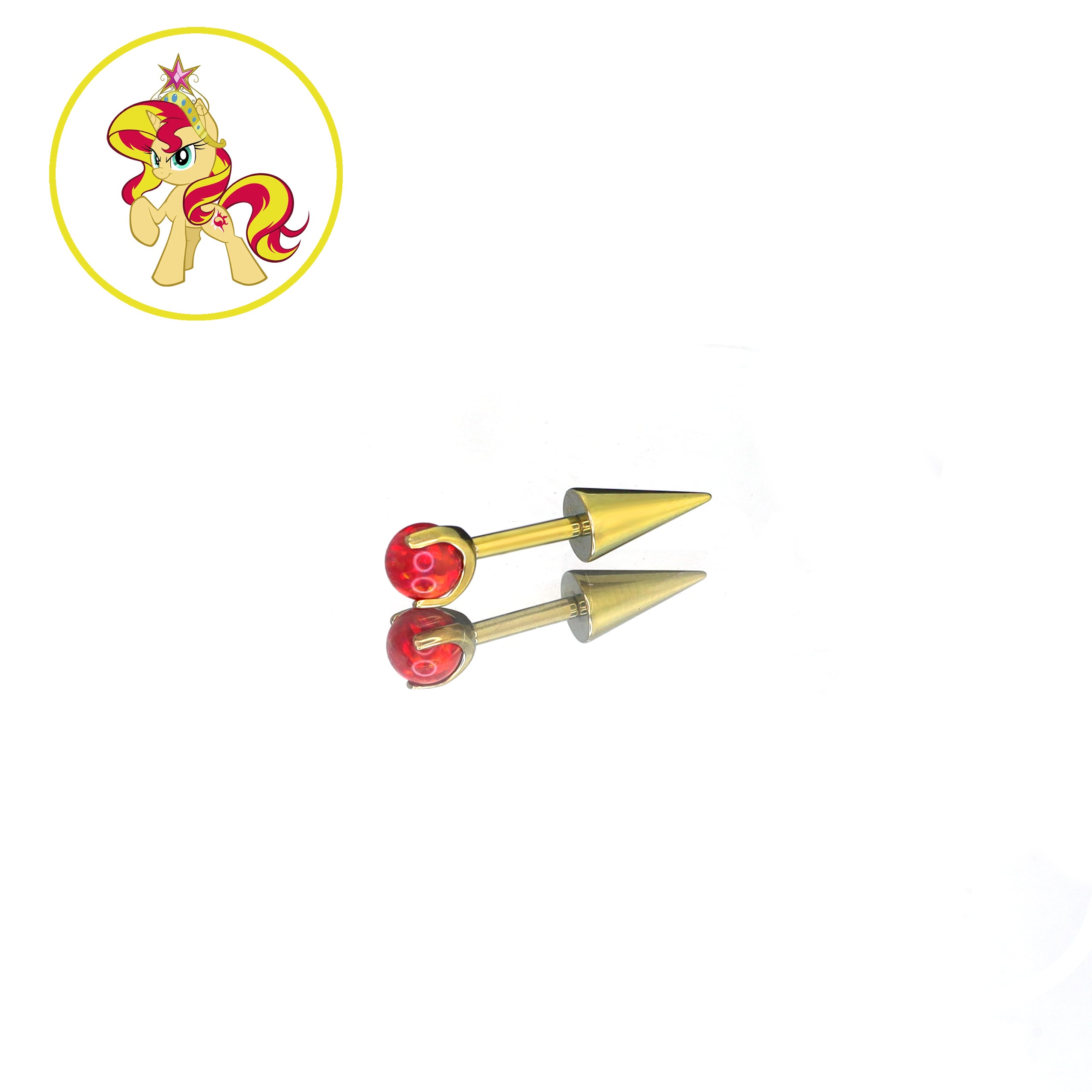 MLP  Opal CZ  Barbell - Ear