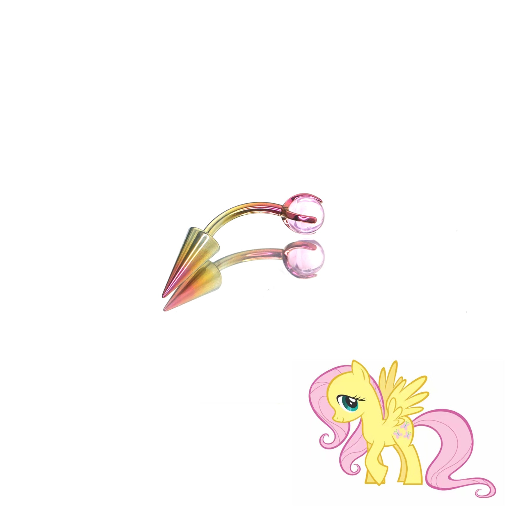 MLP Titanium Inner Thread Zirconia Stud -  Eyebrow & Rook & Ear