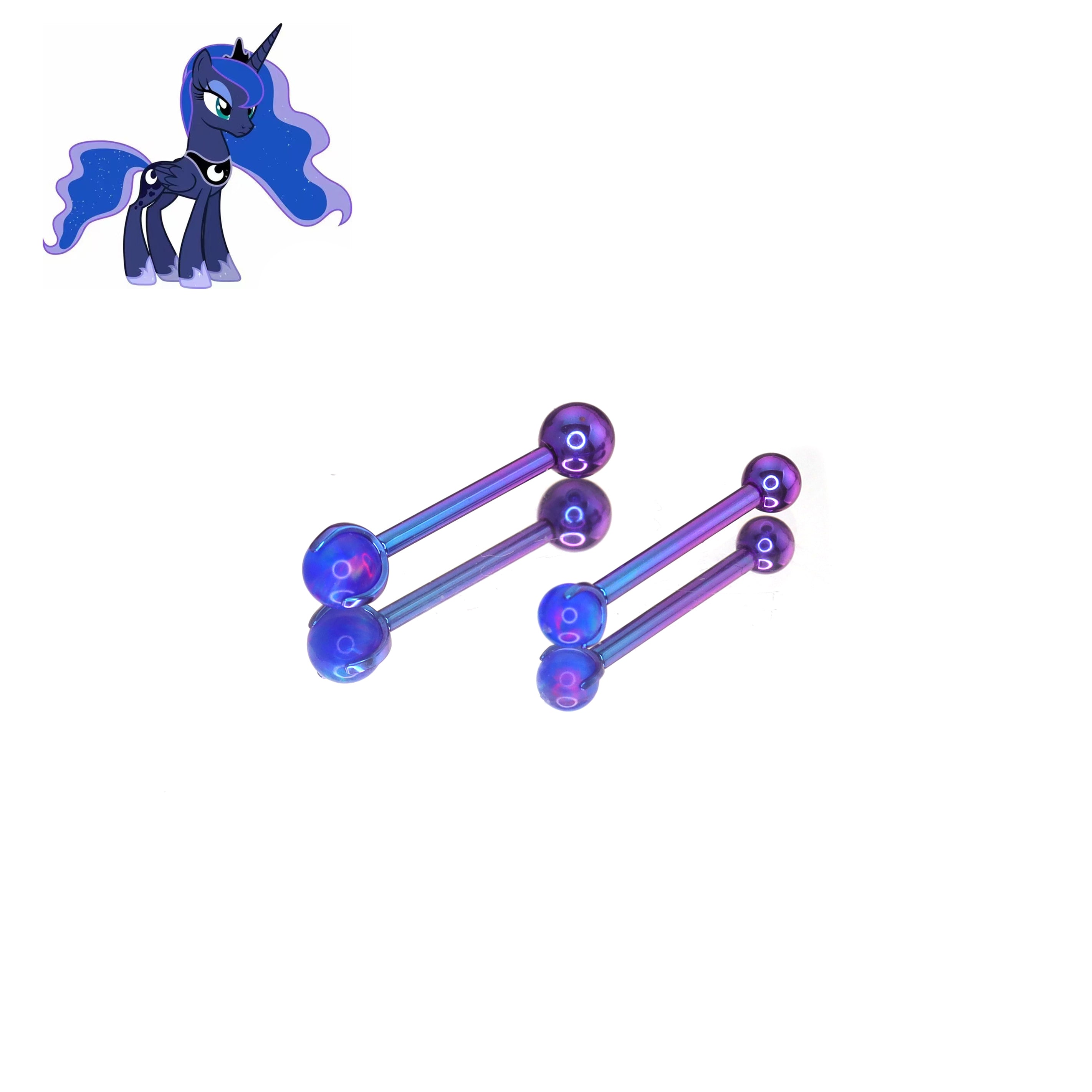 MLP  Opal CZ  Barbell - Tongue