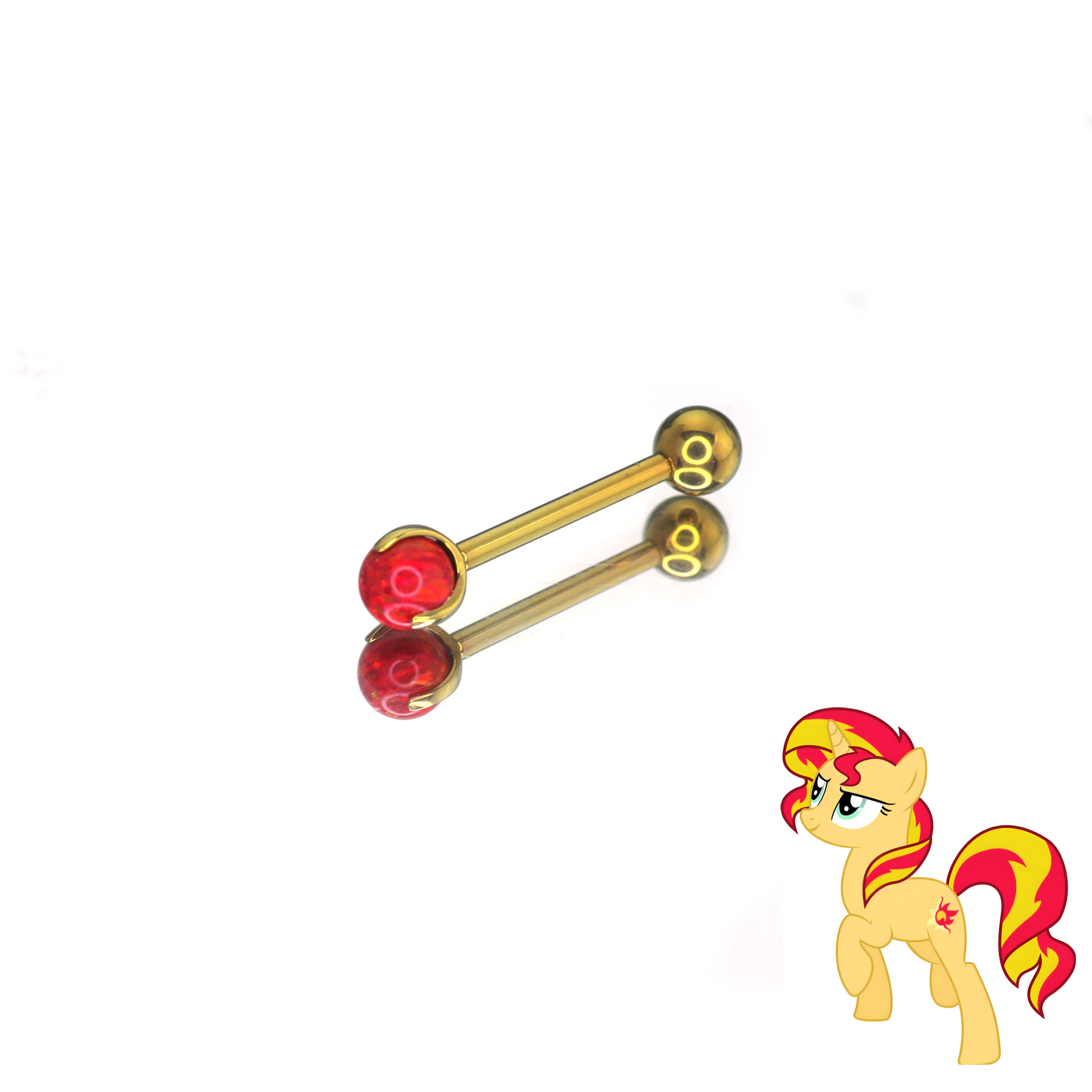 MLP  Opal CZ  Barbell - Tongue