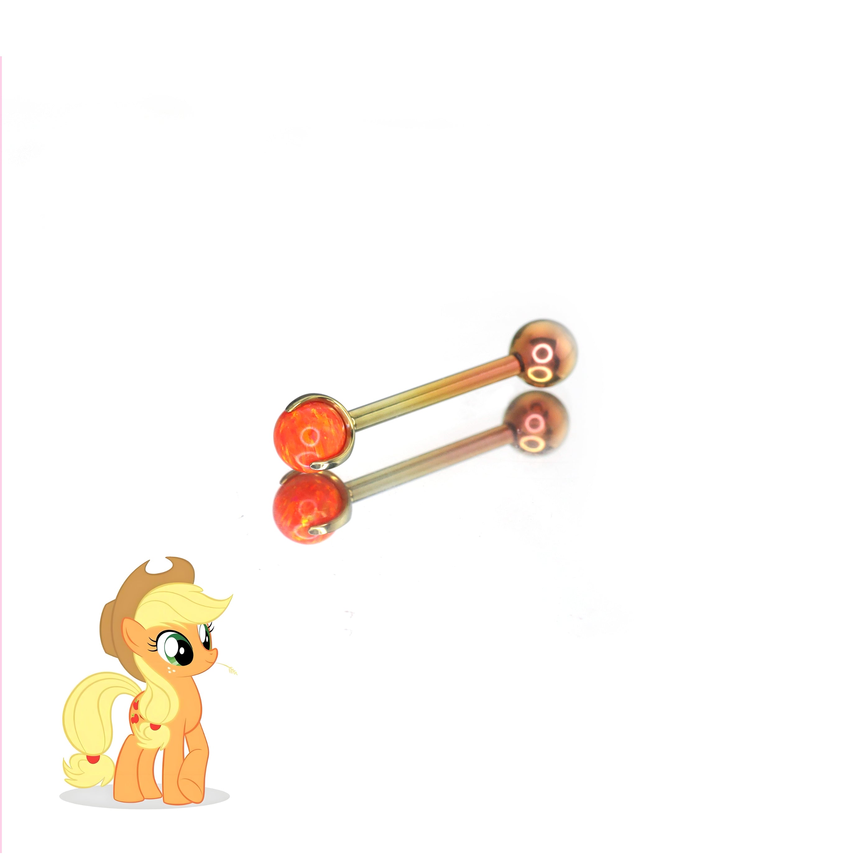 MLP  Opal CZ  Barbell - Tongue