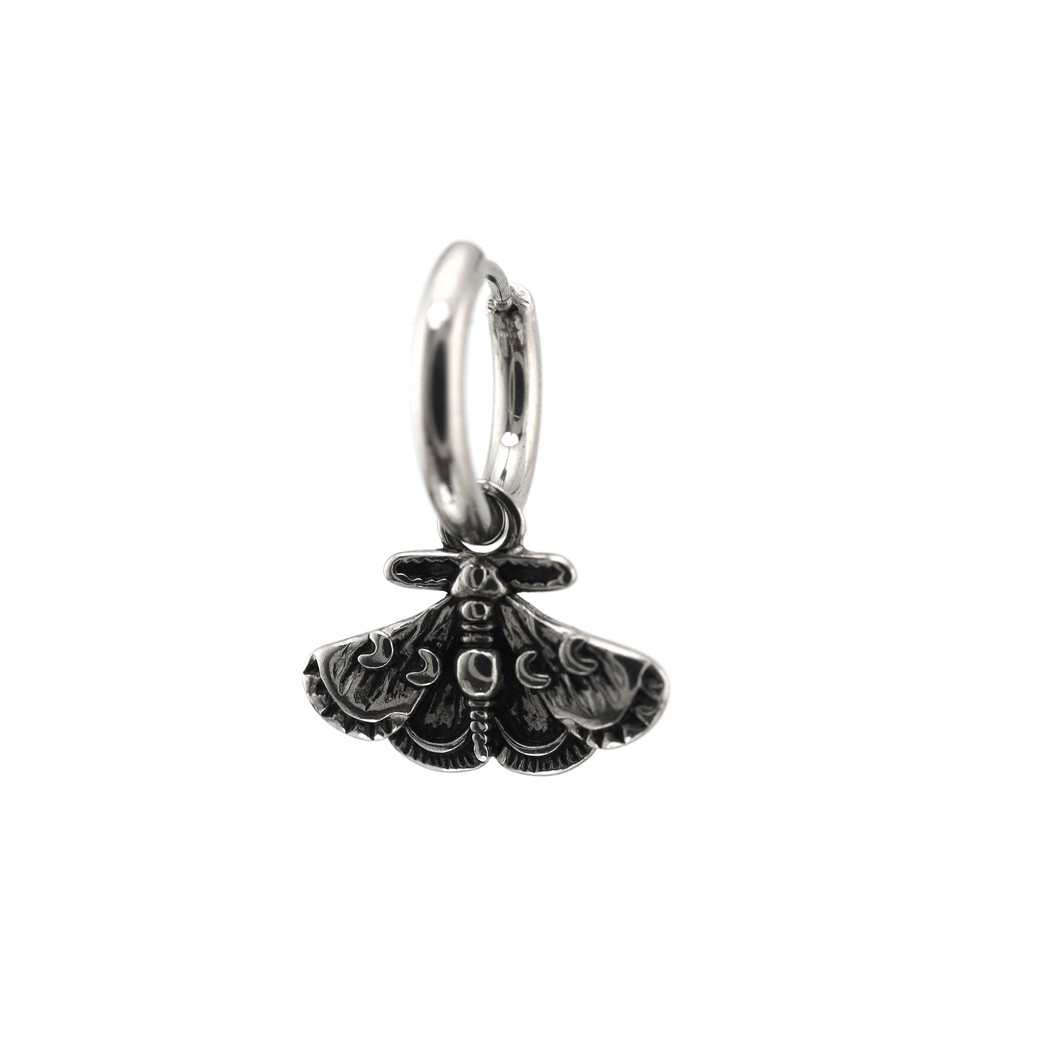 Gothic Moth Insect Pendant tainless steel Earrings ph1