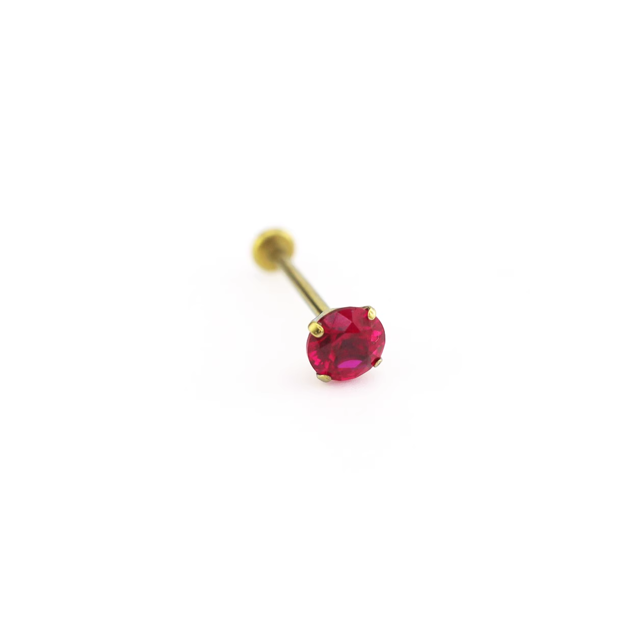 Titanium CZ Threadless Pin