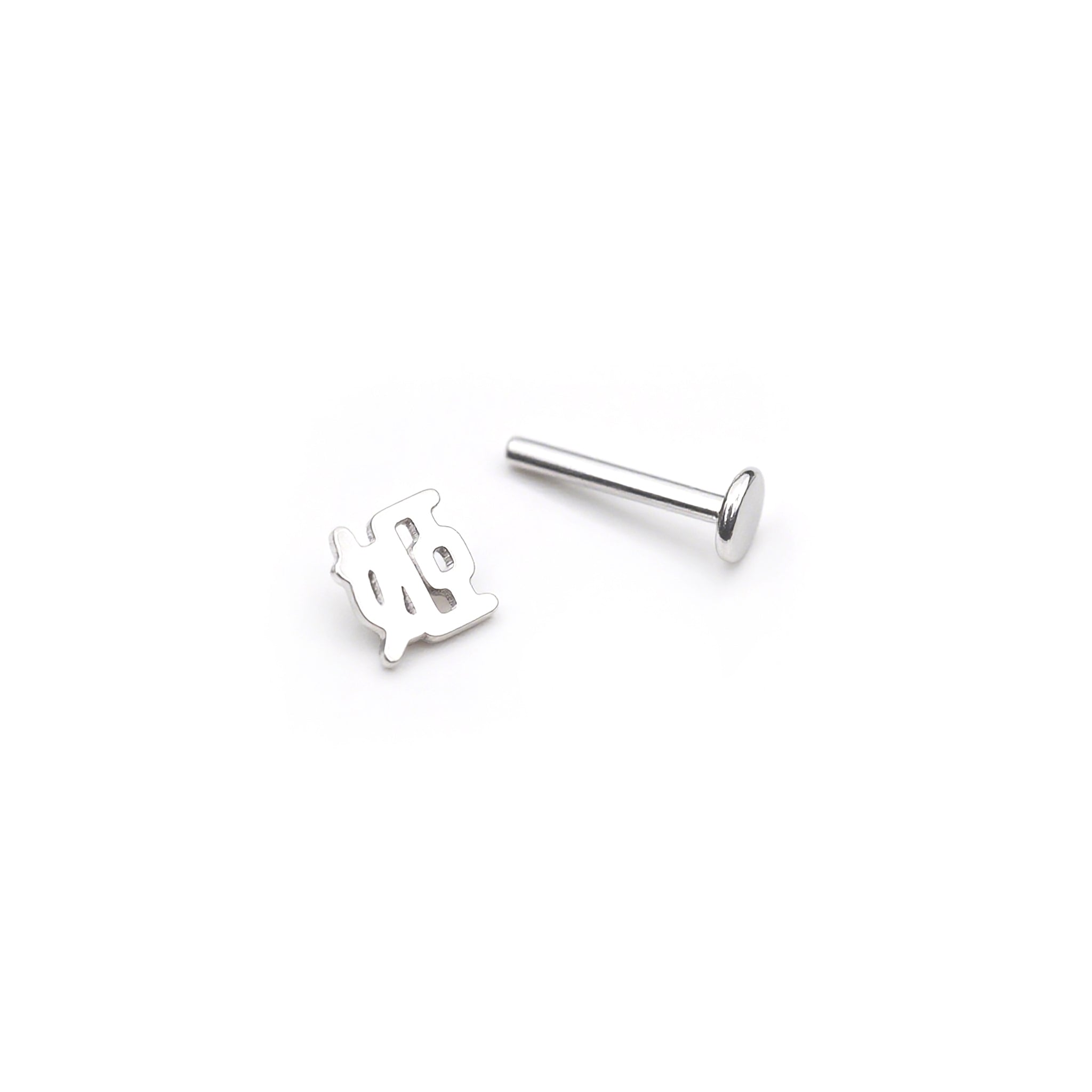 Text Engraved Internally Threaded tainless steel Studs ph1