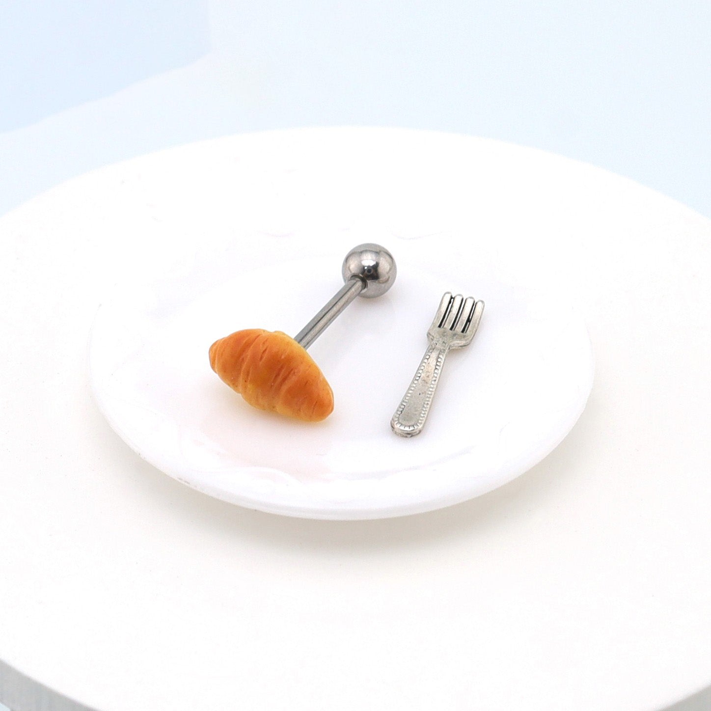 Resin Croissant Shaped tongue peg