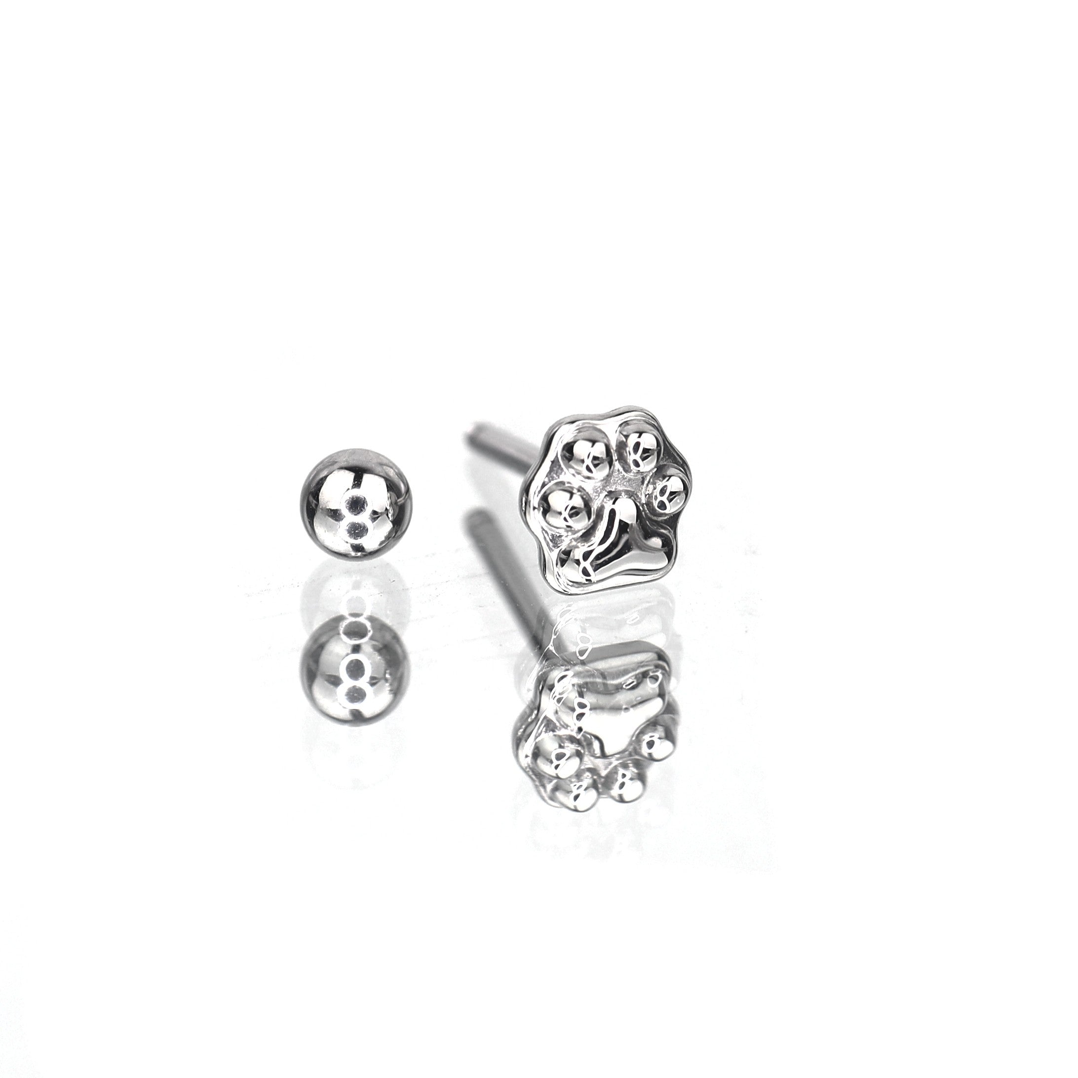 Cat Paw stainless steel Tongue stud