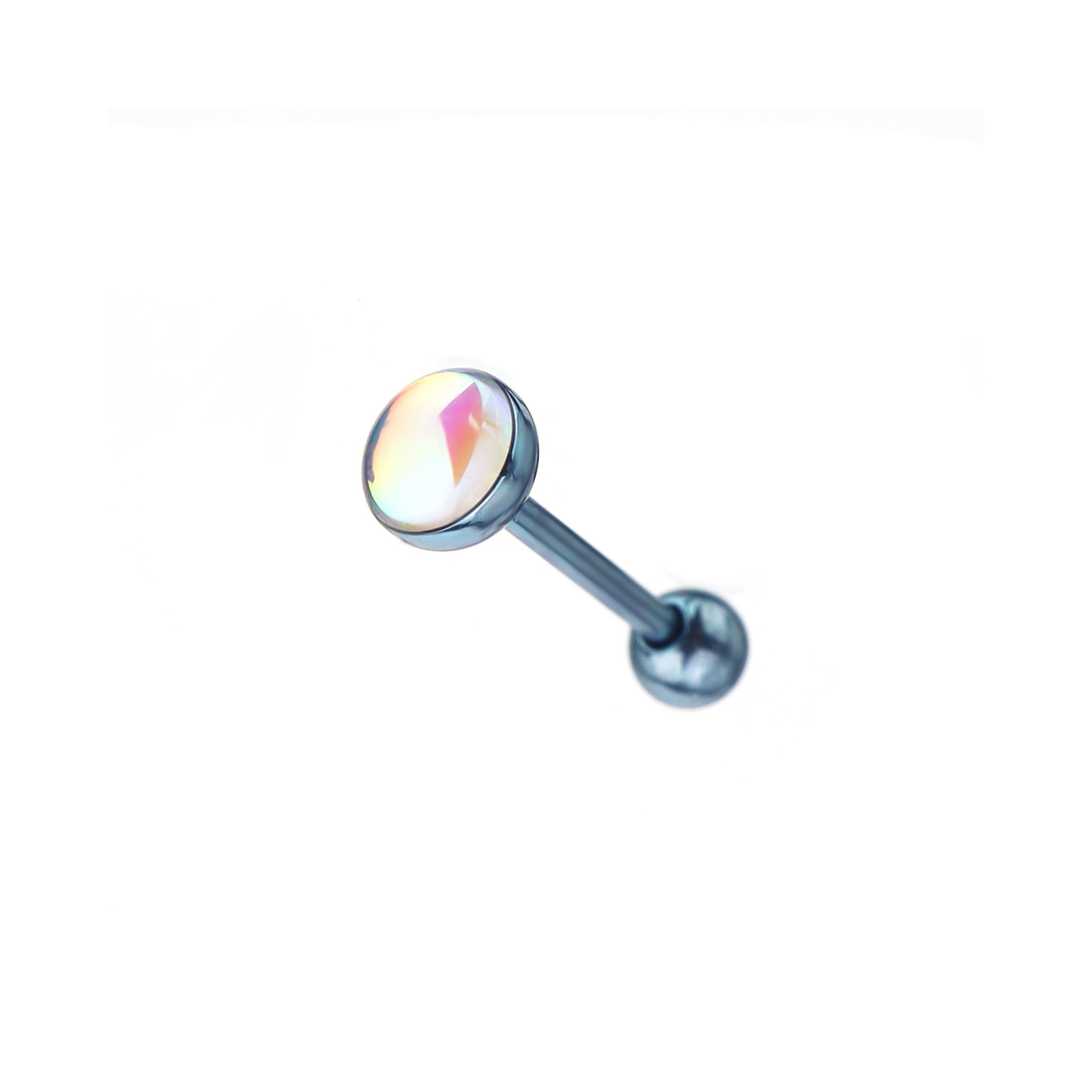 Dreamy Oil Resin Titanium Tongue Stud