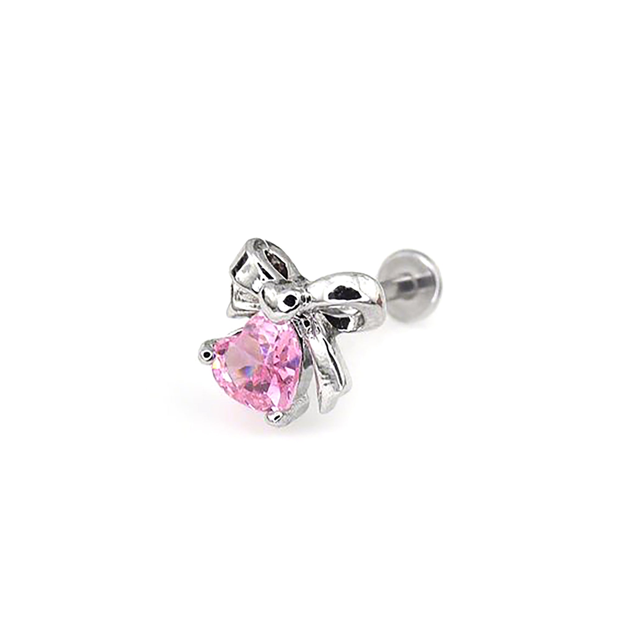 Bow CZ Bell stainless steel Studs ph1